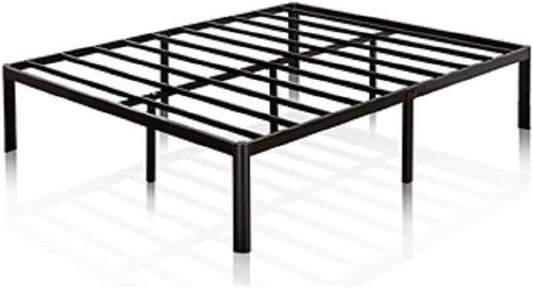 NEW - Zinus QUEEN Yelena 14 Inch Classic Metal Platform Bed Frame with Steel Slat Support / Mattress Foundation, AZ-MPSC-14Q,Black - Retail $107