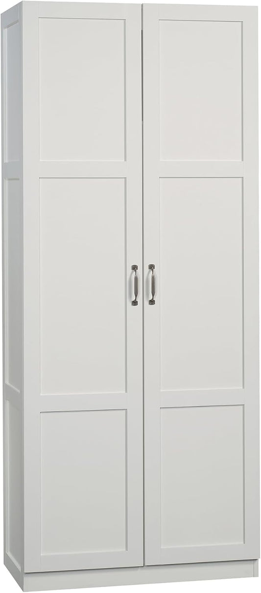 NEW - Sauder Select Storage Cabinet/ Pantry cabinets, White finish - Retail $249