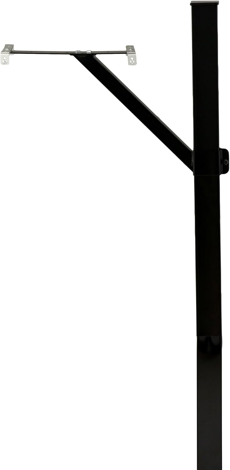 Architectural Mailboxes Drive-in Post Kit Galvanized Steel Mailbox Post, Compatibility Code A, B, SDPK00AM, Black