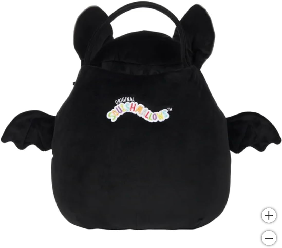 NEW with Tags - Squishmallows 16” Plush Treat Pail (Emily (Bat)) - Retail $22