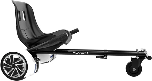 Hover-1 Kart Buggy Hoverboard Attachment | Compatible with Most 6.5" & 8" Electric Hoverboards, Hand-Operated Rear Wheel Control, Adjustable Frame & Straps, Easy Assembly & Install Hoverboard Go Kart - Retail $55