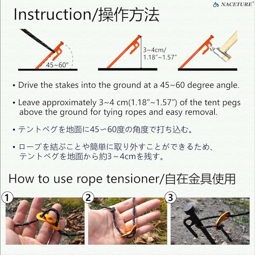 NACETURE Heavy Duty Tree Straightening Kit, 6 Pack with Tree Straps & Rope