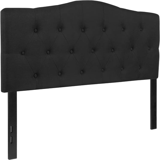 NEW - Flash Furniture FULL Cambridge Tufted Upholstered Headboard in Black Fabric - Retail $147