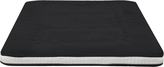 NEW - Japanese FULL Floor Futon Mattress Extra Thick Folding Roll Up Bed Topper Mat for Guest,Lounger and Tavel - Retail $100
