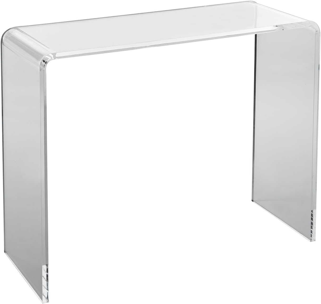 NEW - VEVOR Acrylic Console Table, Clear Acrylic End Table, Transparent Acrylic Side Table 38.2x15x29.3 inch, for Foyer, Living Room, Dining Room - Retail $294