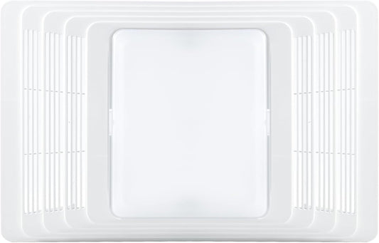 S97013662 Bathroom Fan Cover Grille and Lens Assembly Kit Compatible with Broan Nutone Exhaust Fan 656, 655, 659, 657, 696, 695, HFL695 16.8" x 10.6" Upgraded Bathroom Vent Cover Replacement