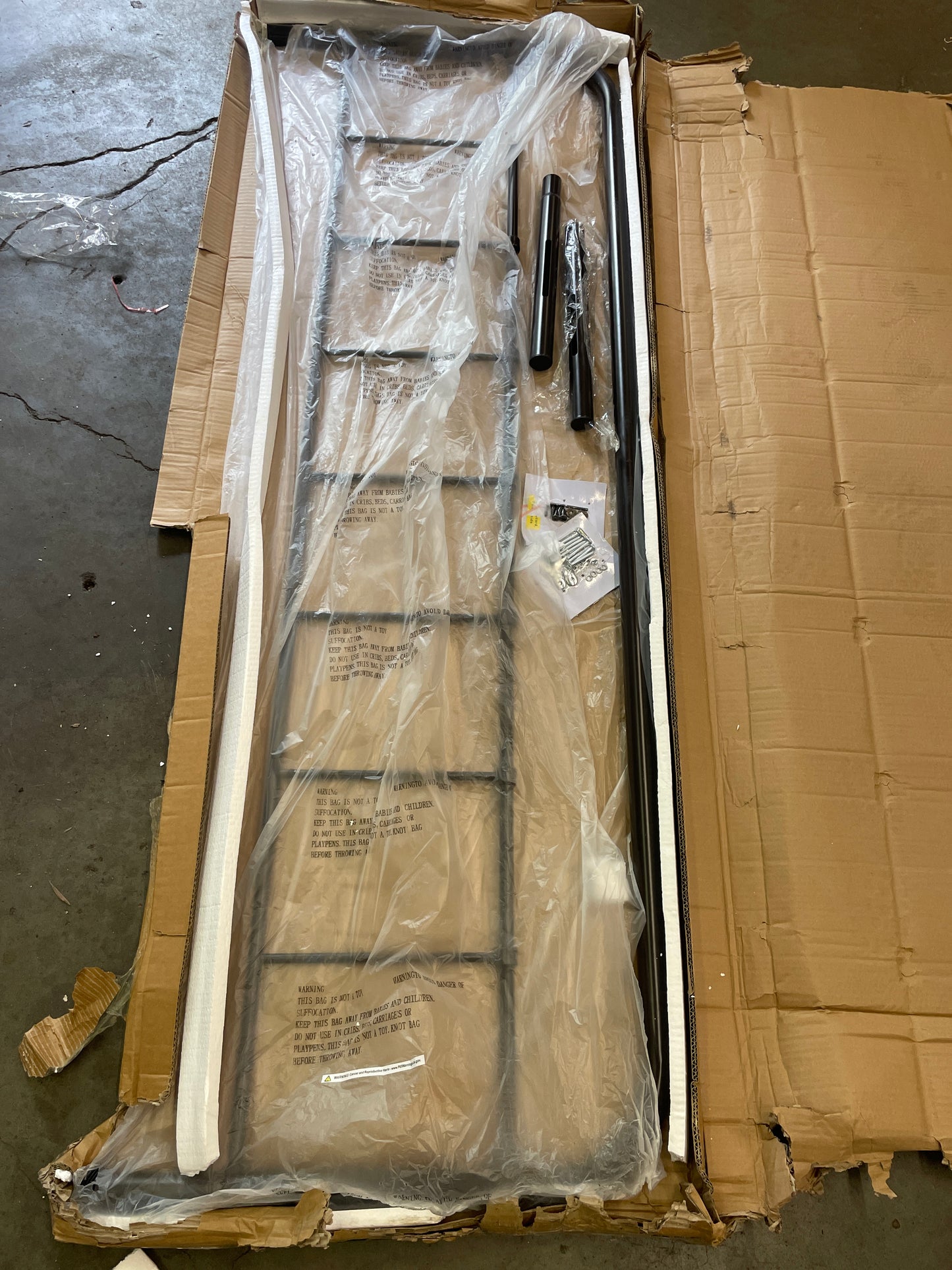 Modway Serena Rustic Farmhouse Style Steel Metal King Headboard Size in Brown - Retail $111