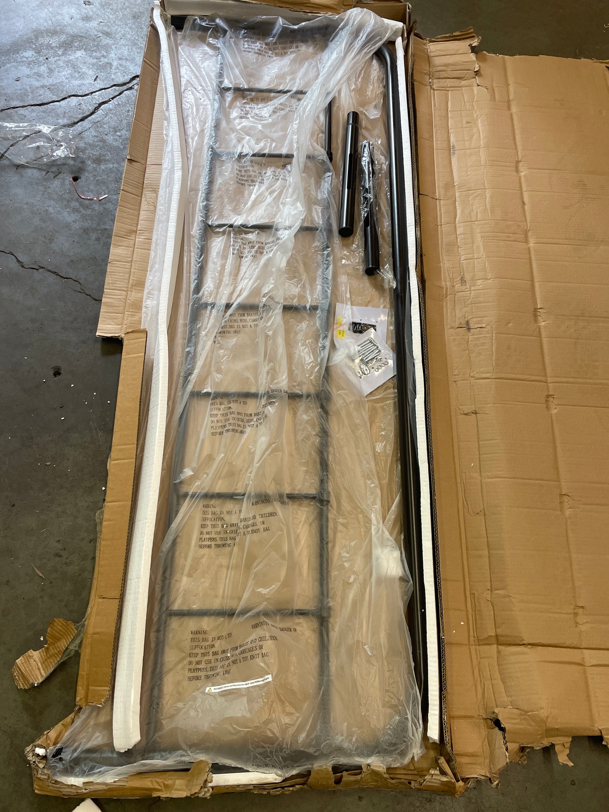 Modway Serena Rustic Farmhouse Style Steel Metal King Headboard Size in Brown - Retail $111