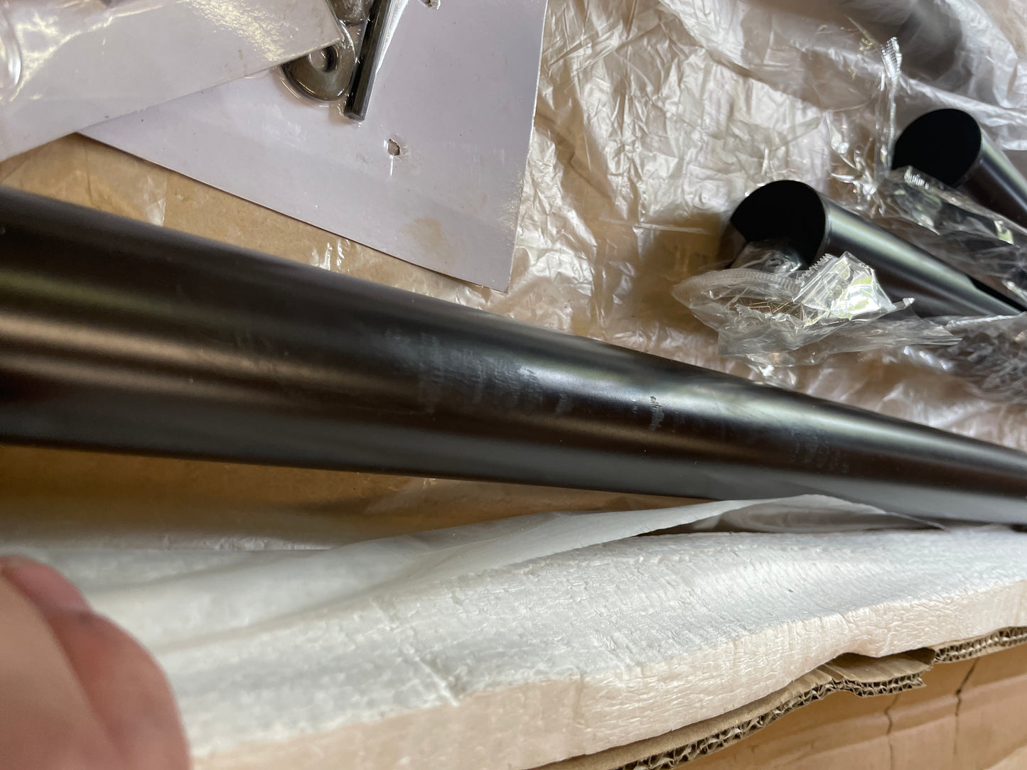 Modway Serena Rustic Farmhouse Style Steel Metal King Headboard Size in Brown - Retail $111