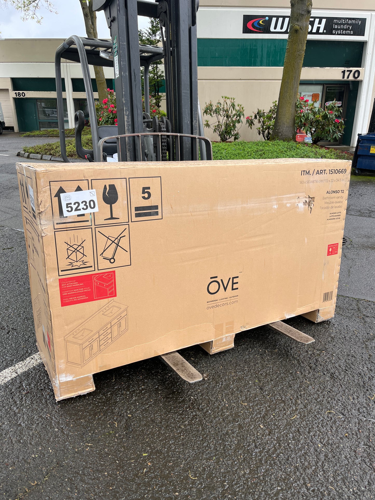 P ALONSO VANITY 72 BROWN - Retail $1749