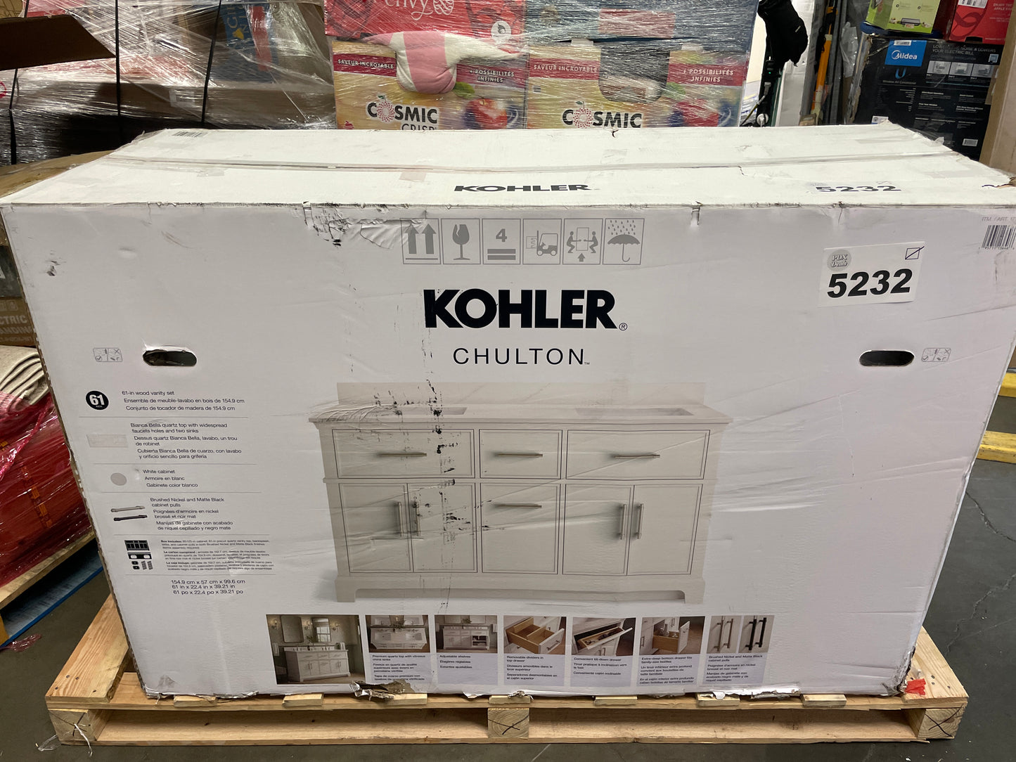 KOHLER CHULTON 61" VANITY - Retail $899