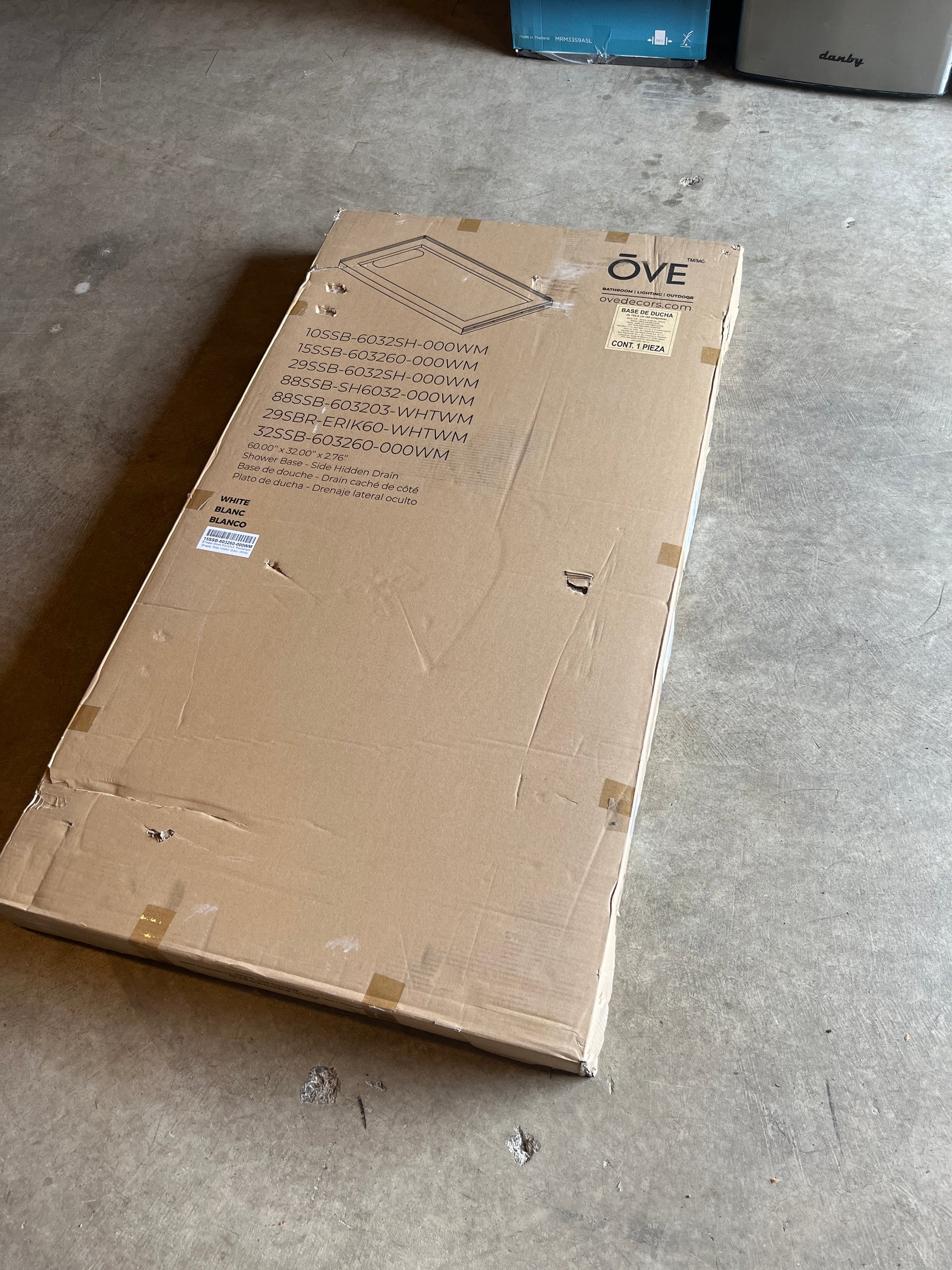 OVE 60X32 SHOWER BASE - Retail $349