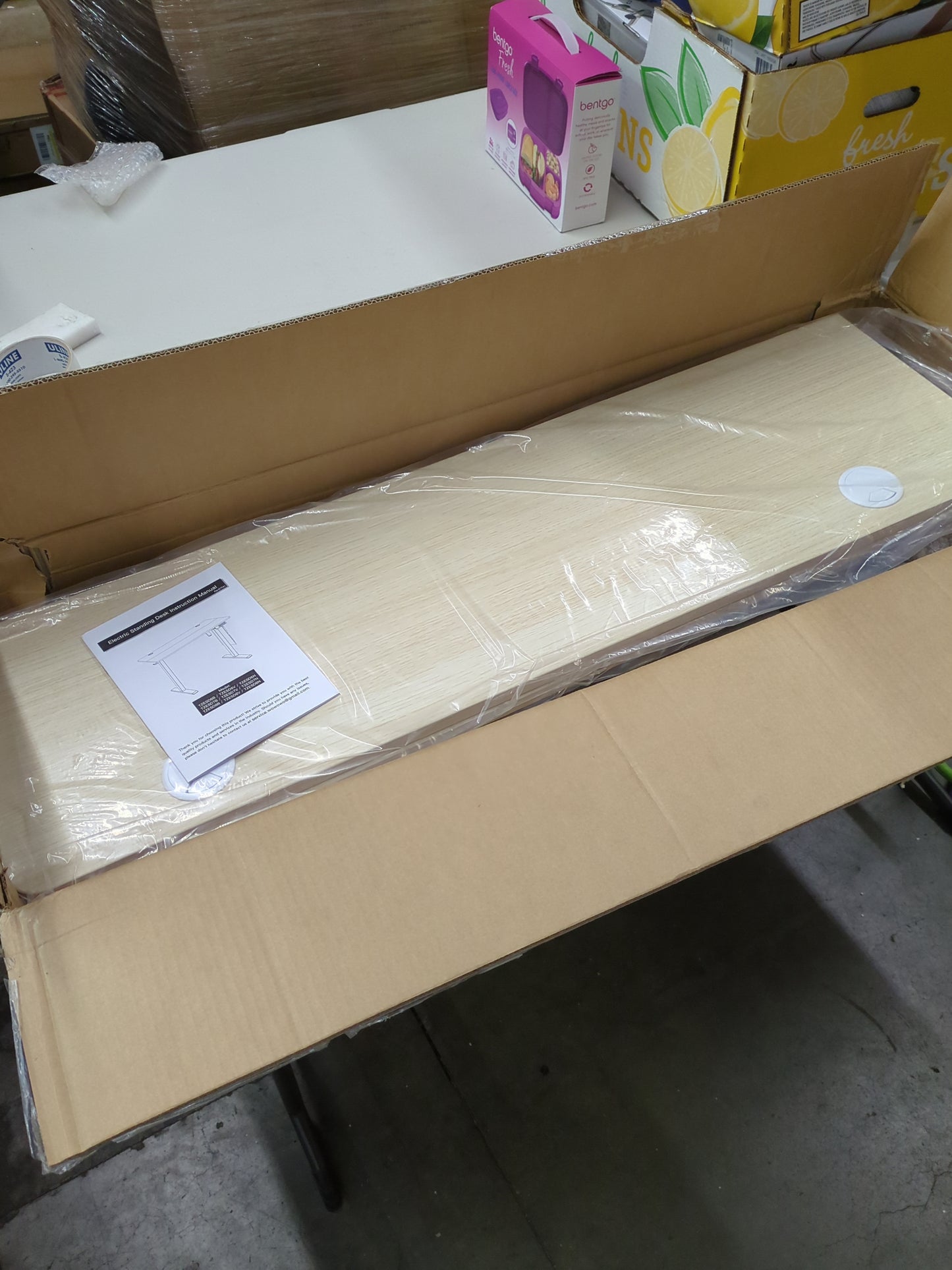 Marsail Standing Desk Adjustable Height, Electric Standing Desk, Stand up Desk with Storage Bag,Headphone Hook for Computer Workstations Desk Memory Preset - Retail $299