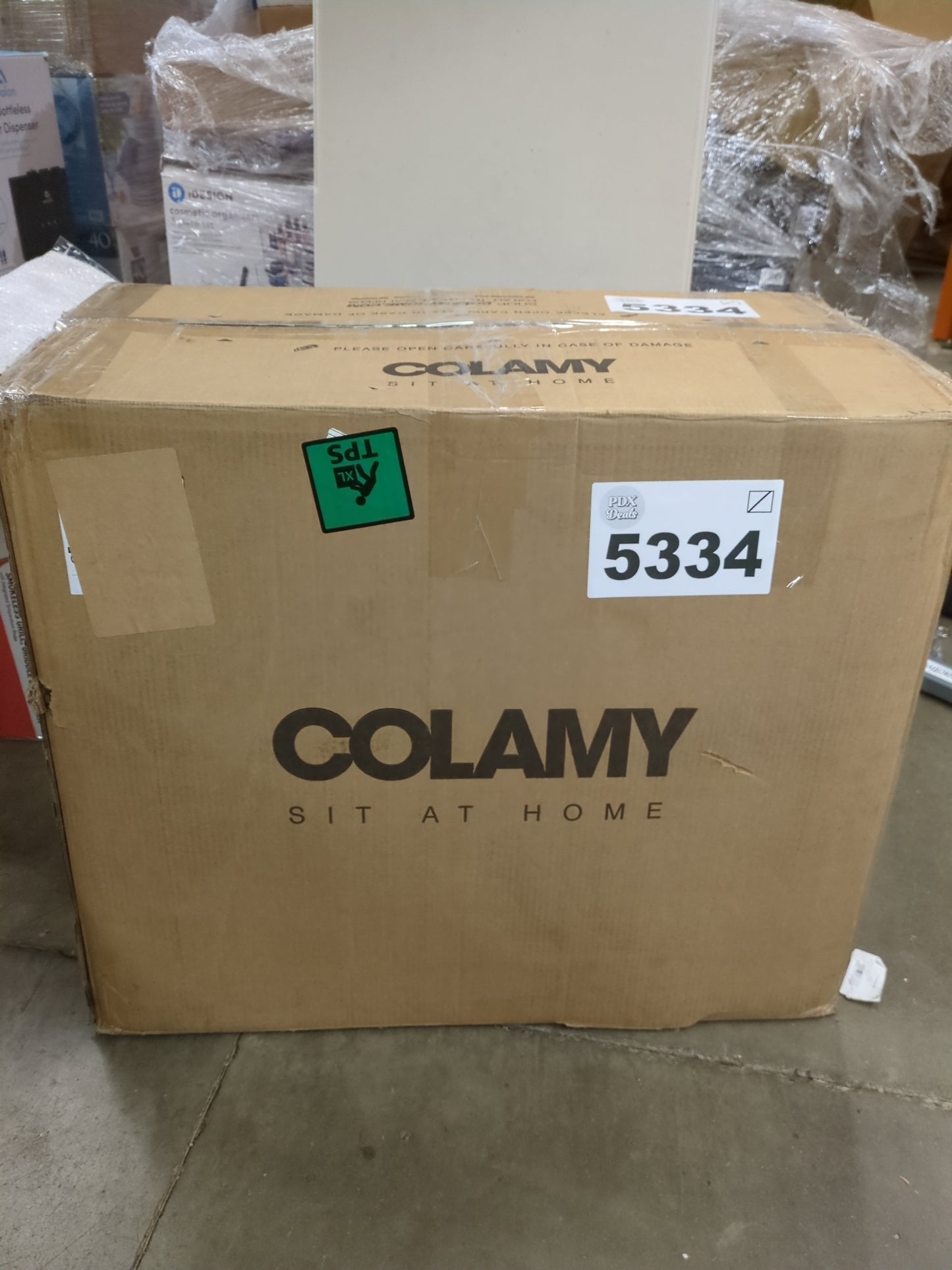 COLAMY Big and Tall Office Chair 400lbs Wide Seat- High Back PU Leather Executive Computer Desk Chair for Heavy People, Large Office Chair with Heavy Duty Metal Base and Ergonomic Back Support- Black - Retail $179