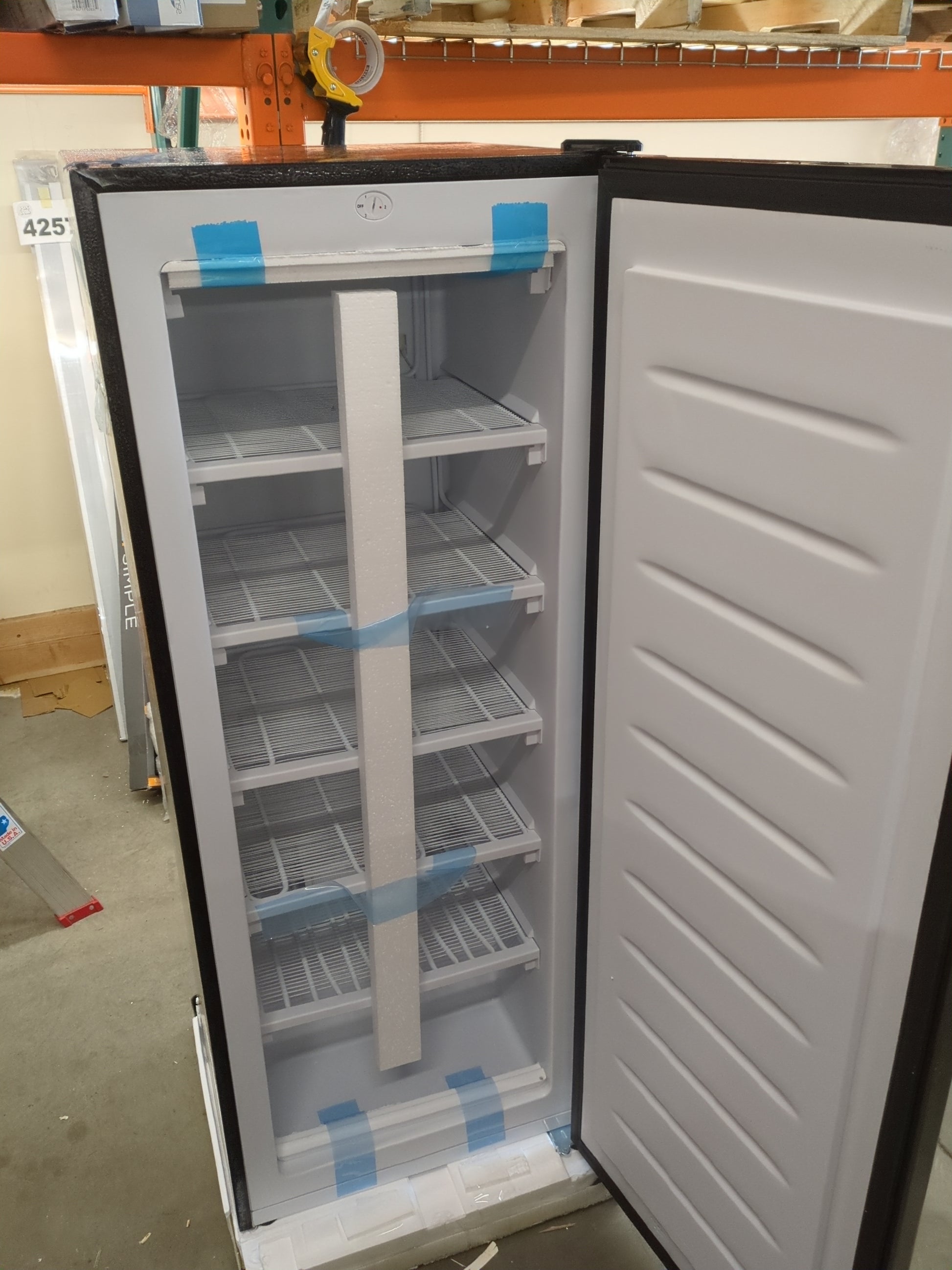 Frigidaire EFRF696-AMZ Upright Freezer 6.5 cu ft Stainless Platinum Design Series,Silver - Retail $570