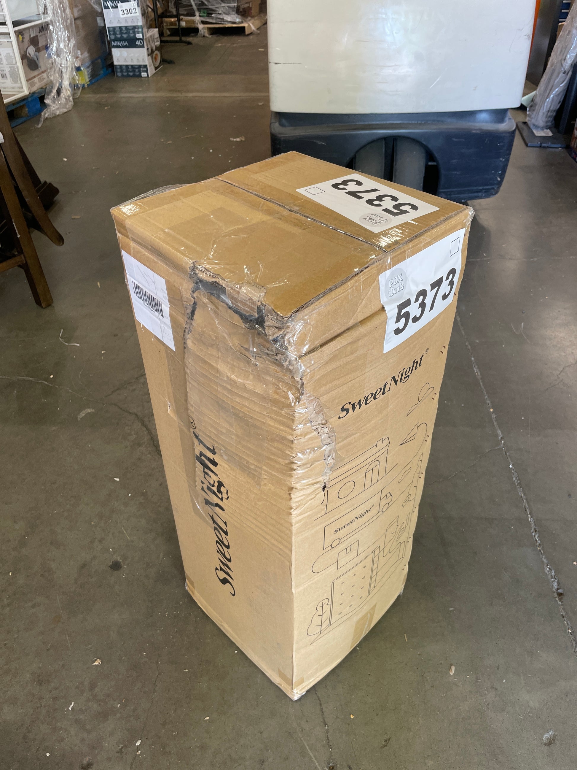 Sweetnight Tri Folding Mattress - 4-inch Foldable Mattress with a Collapsible and Washable Cover | Medium-Firm with Non-Slip Design | Suitable for RV Travel, Camping, Guest ï¼ˆQueenï¼‰ - Retail $147