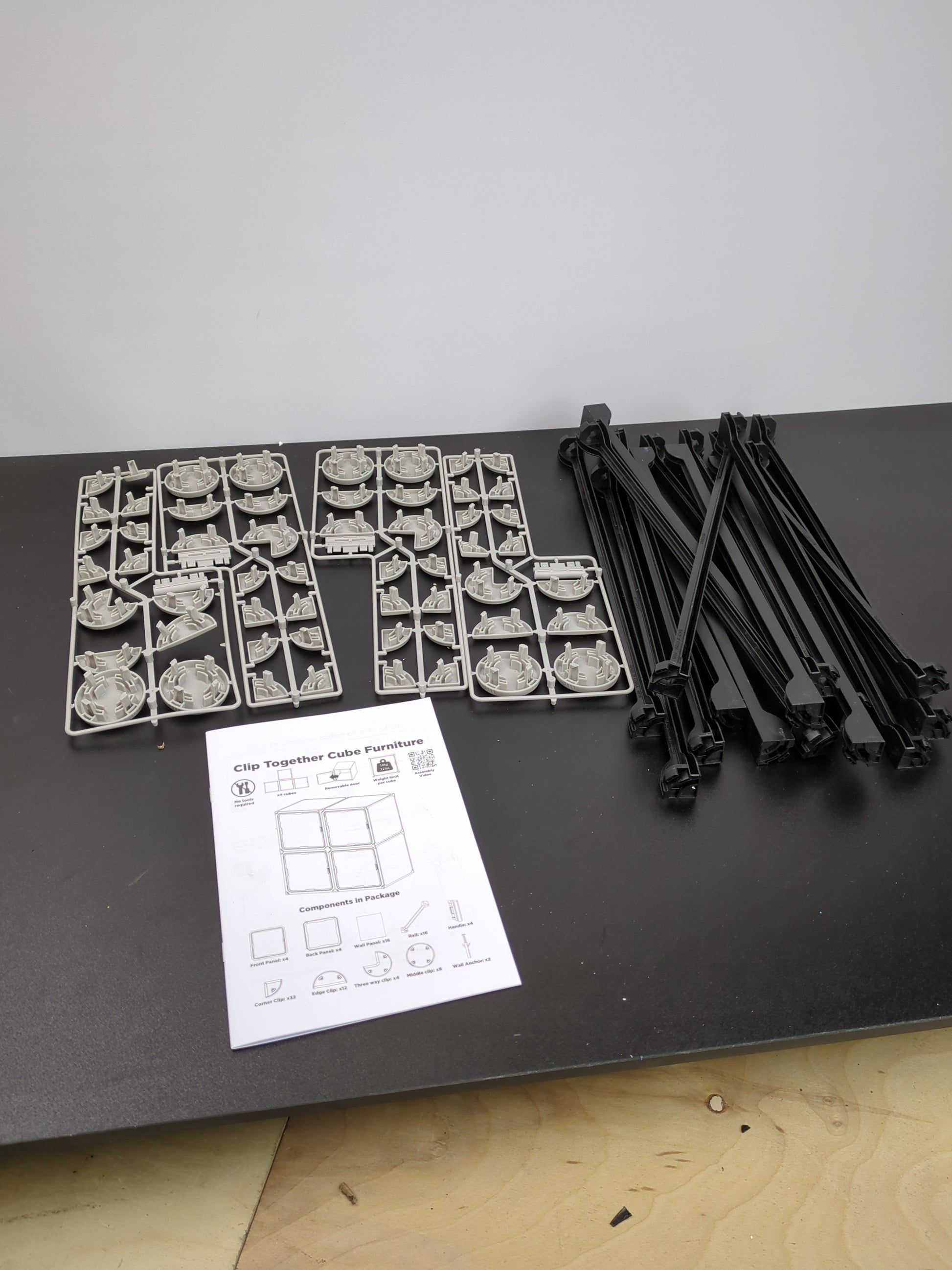 NeuType Cube Storage Organizer with Doors, 4-Cube Storage Shelves, Closet Storage Shelves Bookshelf Toy Organizer Cabinet, Multifunctional Storage Cubes Organizer Shelves, White - Retail $33