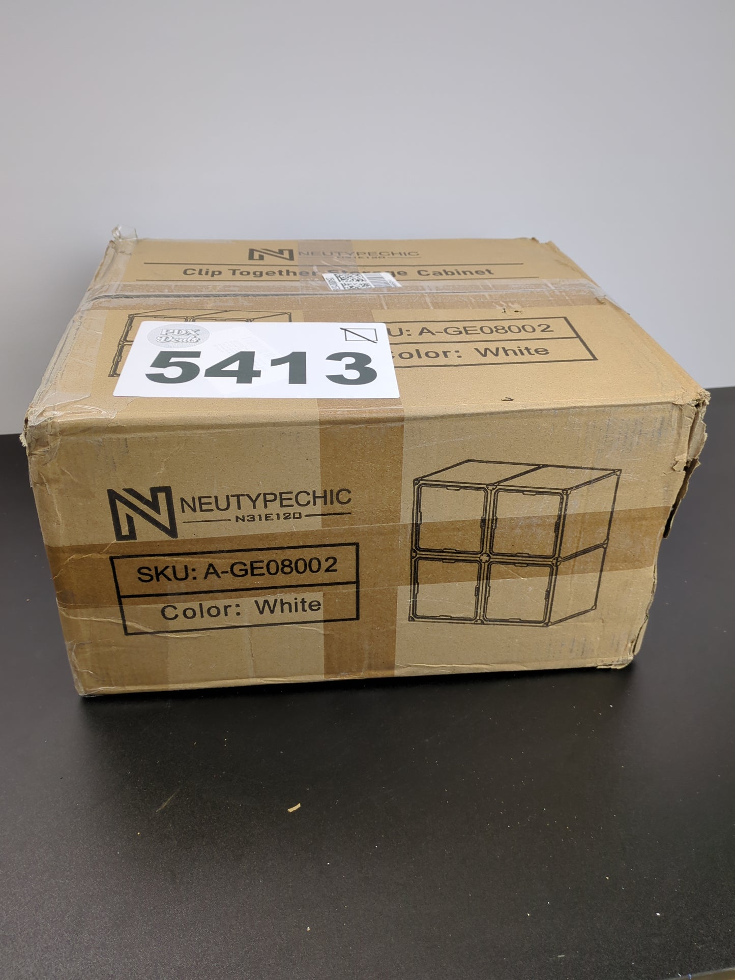 NeuType Cube Storage Organizer with Doors, 4-Cube Storage Shelves, Closet Storage Shelves Bookshelf Toy Organizer Cabinet, Multifunctional Storage Cubes Organizer Shelves, White - Retail $33