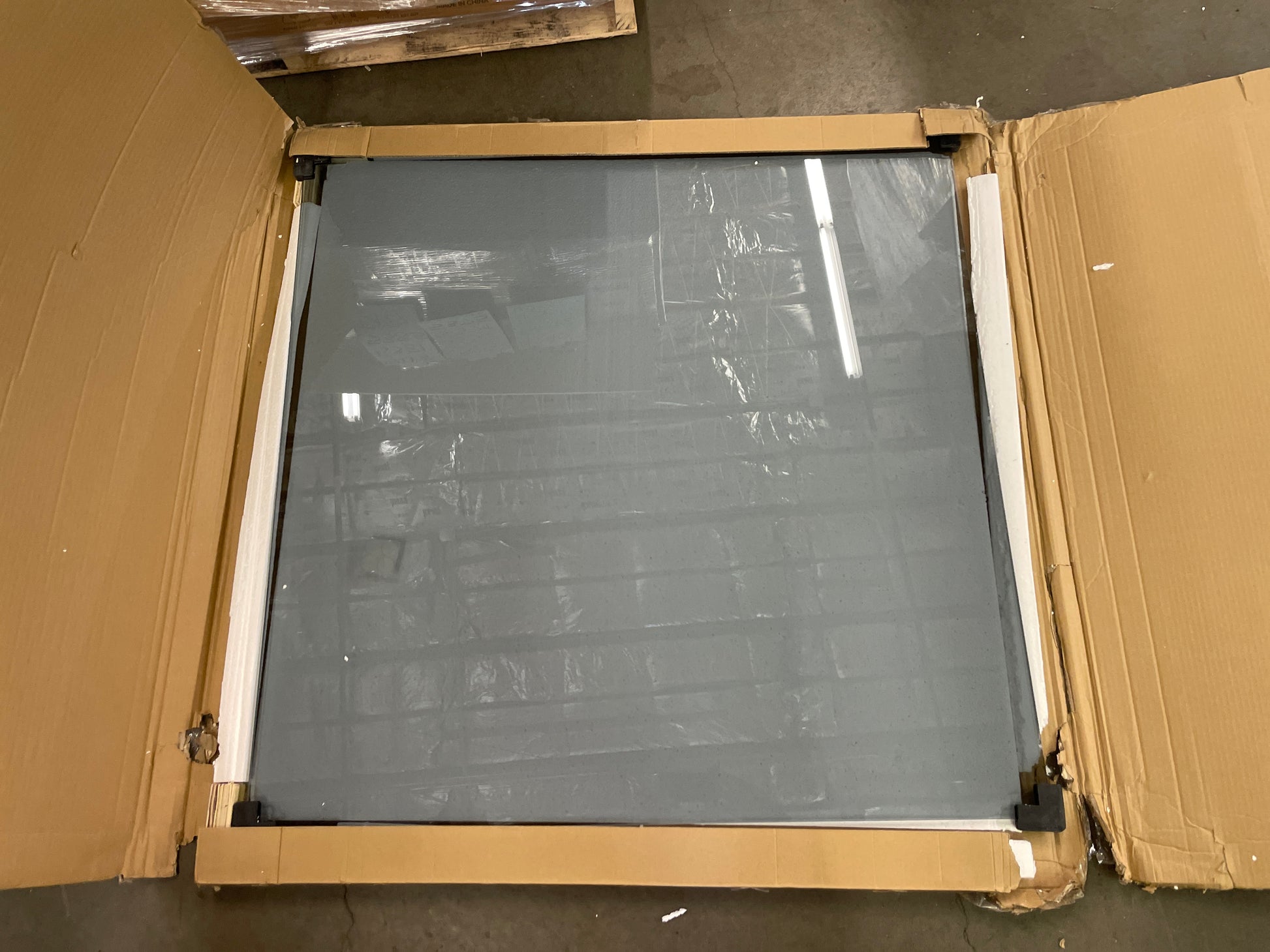 GlasFlength Office Chair Mat for Carpet Tempered Glass Chair Mat for Carpet Desk Chair Mat Floor Mat for Office Chair On Carpet Mat for Office Chair On Carpet (36" x 36" x 1/4", Grey) - Retail $26