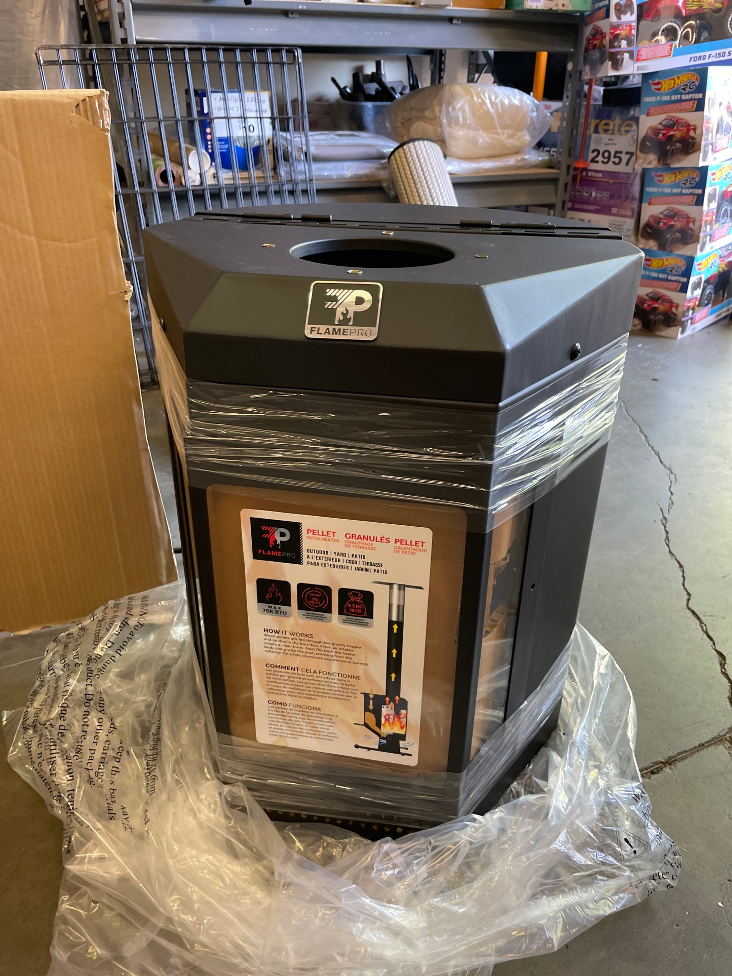 GHP PELLET PATIO HEATER - Retail $249