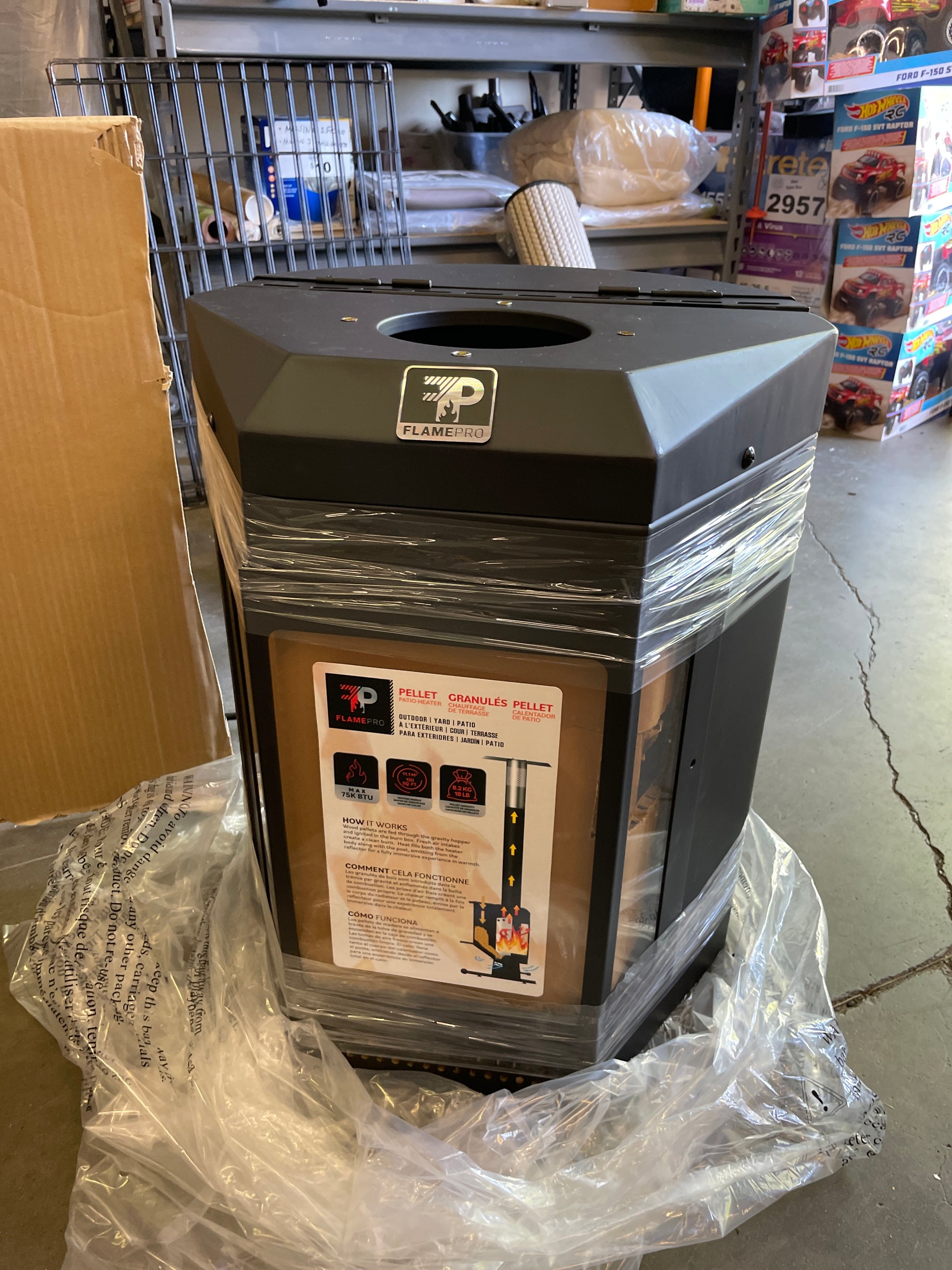 GHP PELLET PATIO HEATER - Retail $249