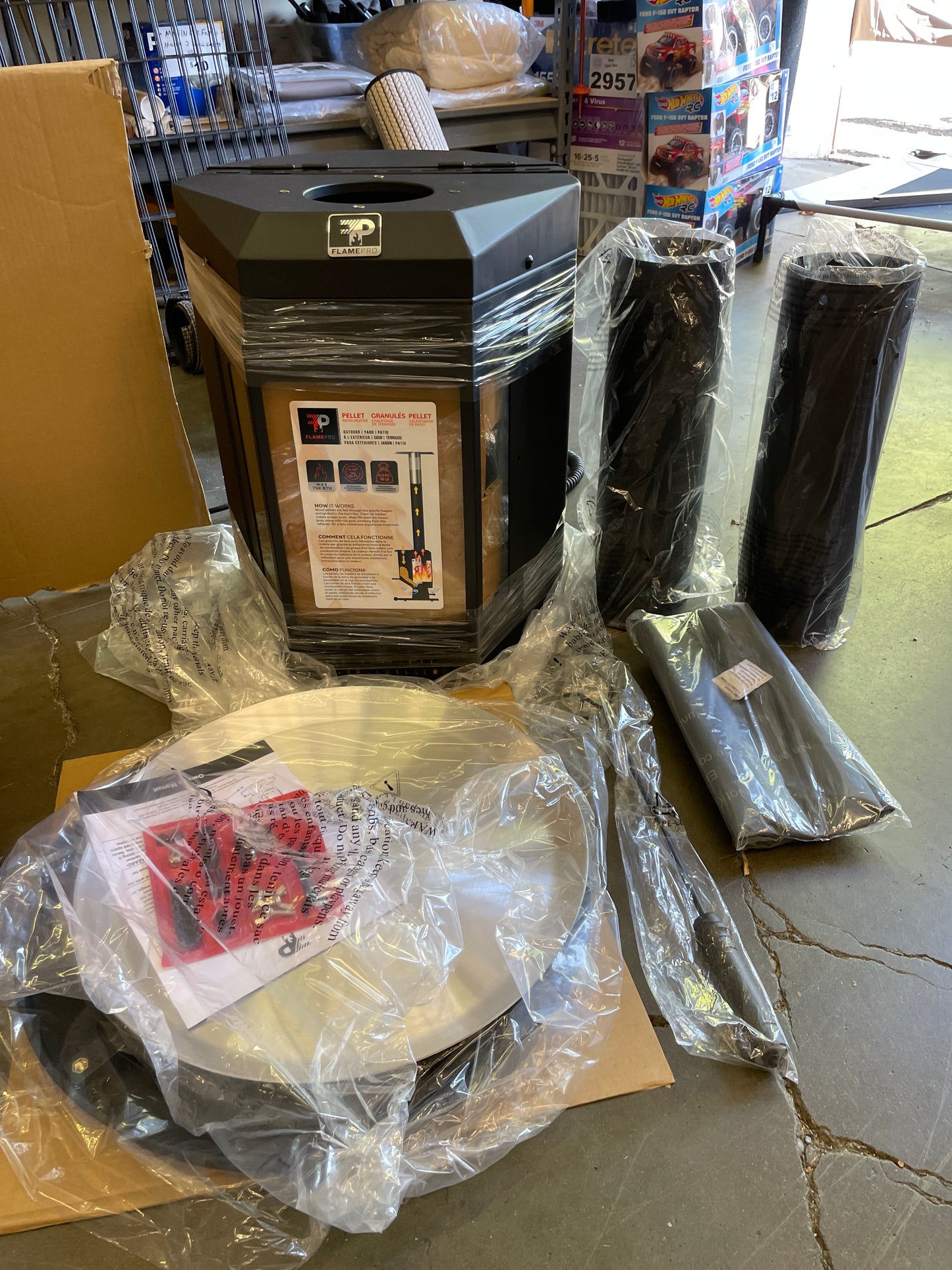 GHP PELLET PATIO HEATER - Retail $249