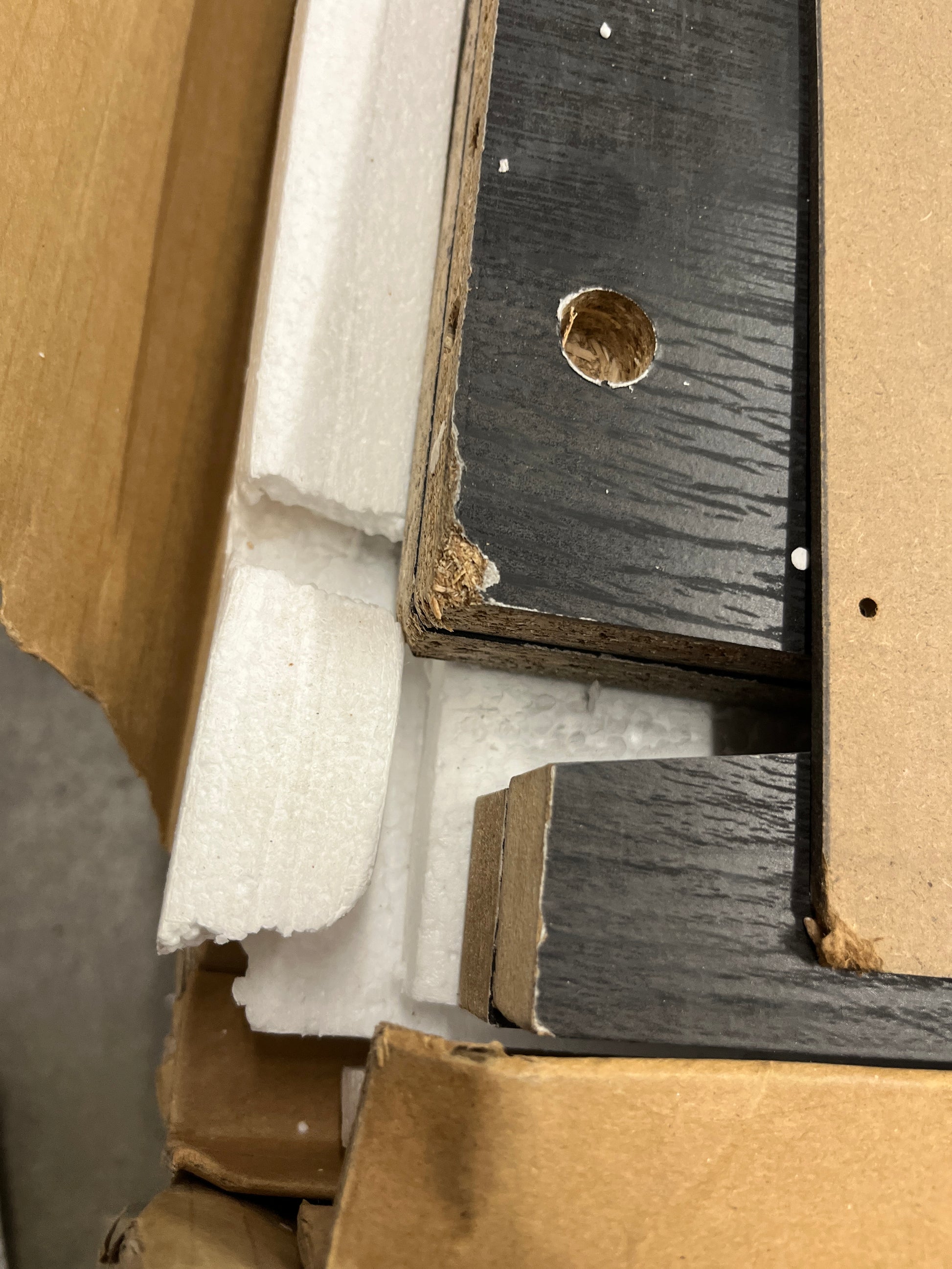 Systembuild Evolution Farmington 18" Wide Storage Cabinet in Black Oak - Retail $159