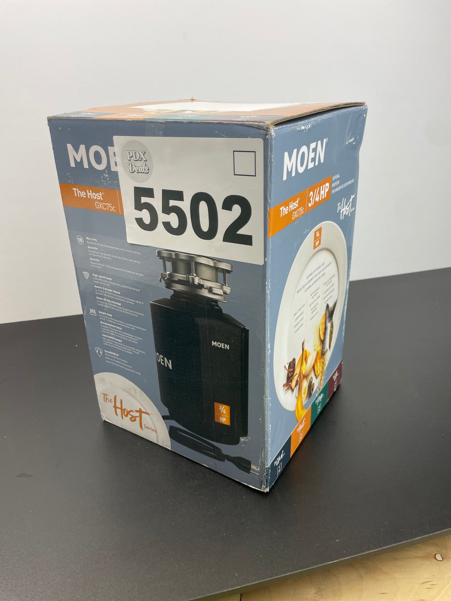 MOEN FOOD WASTE DISPOSER - Retail $99