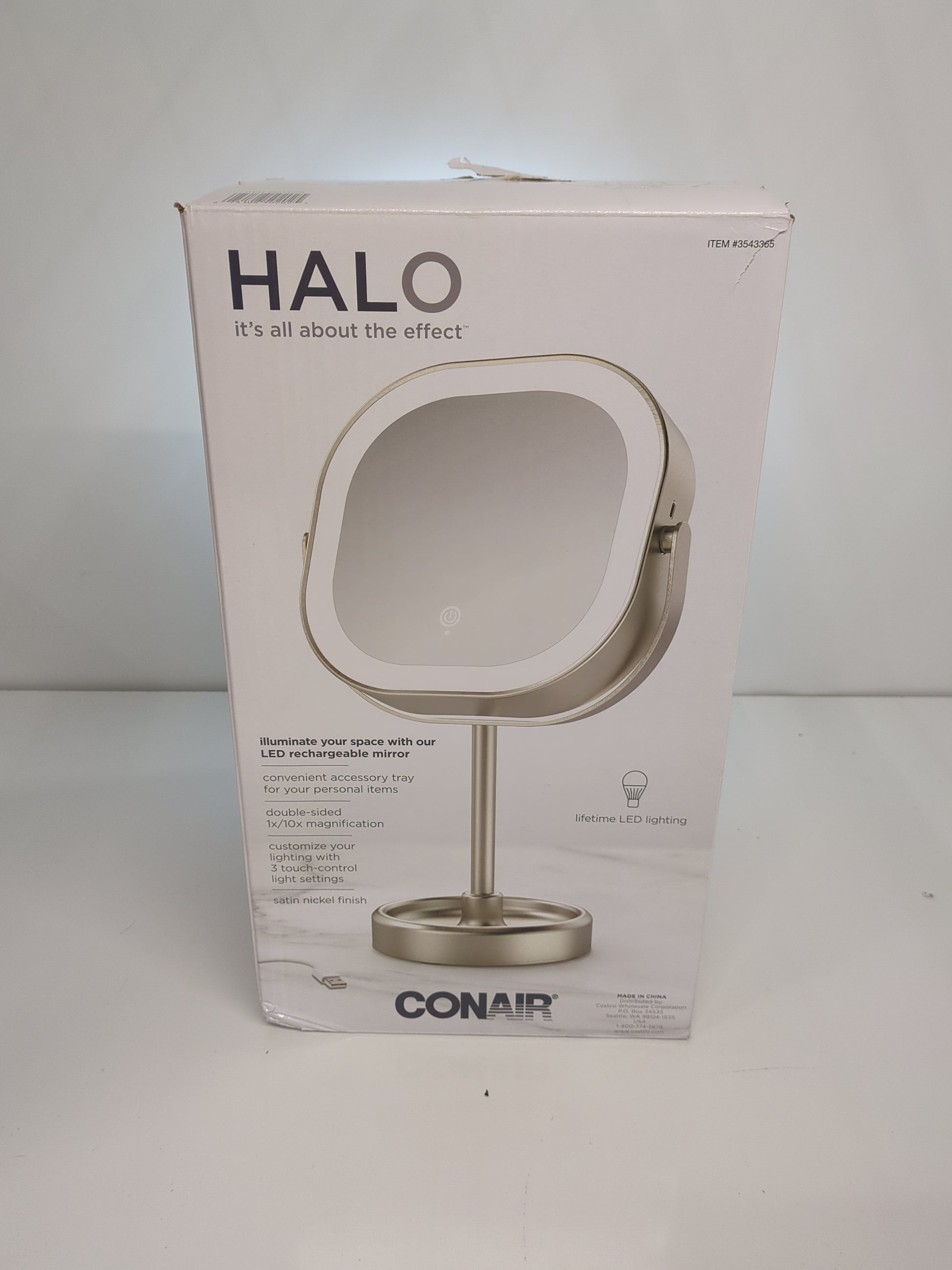 Conair Rechargeable Vanity Mirror (Nickel) - Retail $29