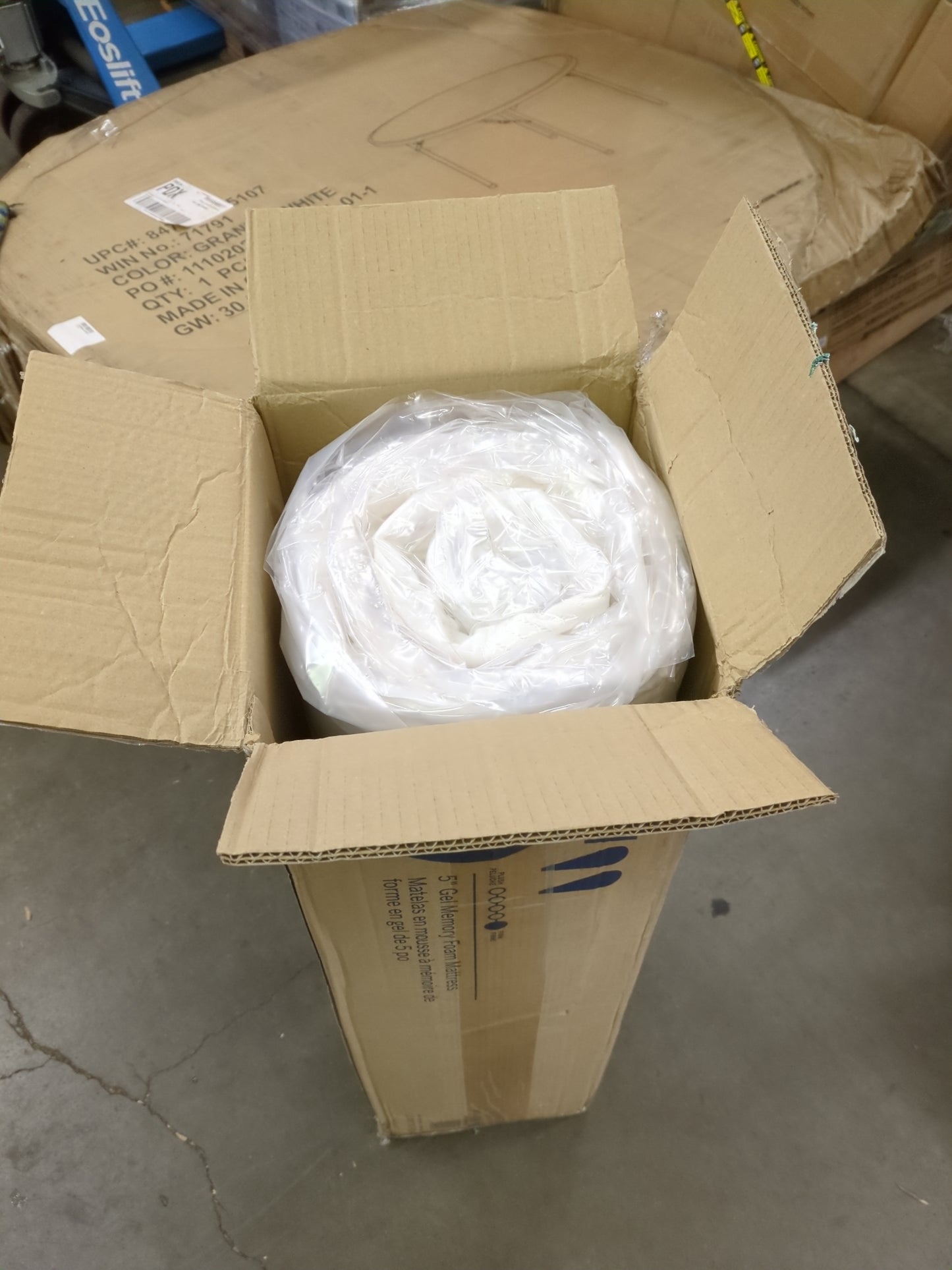 Lucid 5 Inch Firm Gel Memory Foam Mattress Twin XL â€” Gel Infusionâ€”Hypoallergenic Bamboo Charcoalâ€”Breathable Cover,White - Retail $118