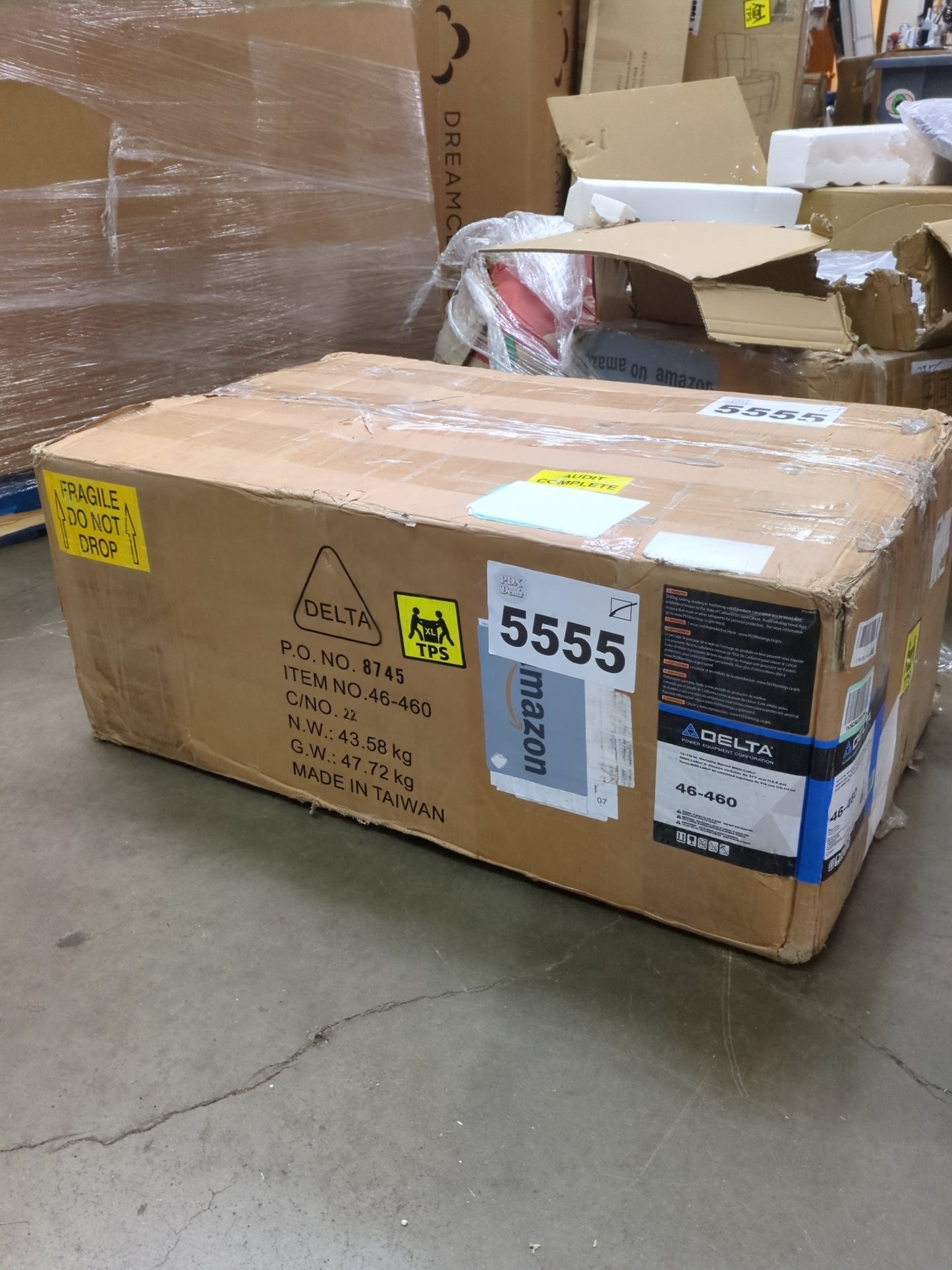 Delta Industrial 46-460 12-1/2-inch Variable-Speed MIDI Lathe, Gray - Retail $1120