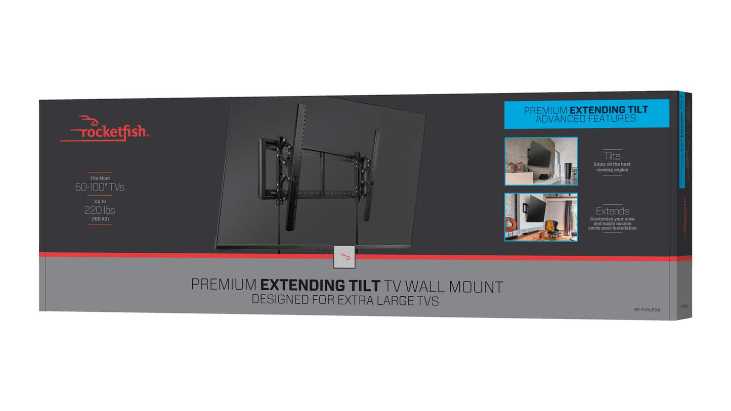 Rocketfish™ - Extending and Tilting TV Wall Mount for Most 50–100 in. TVs -