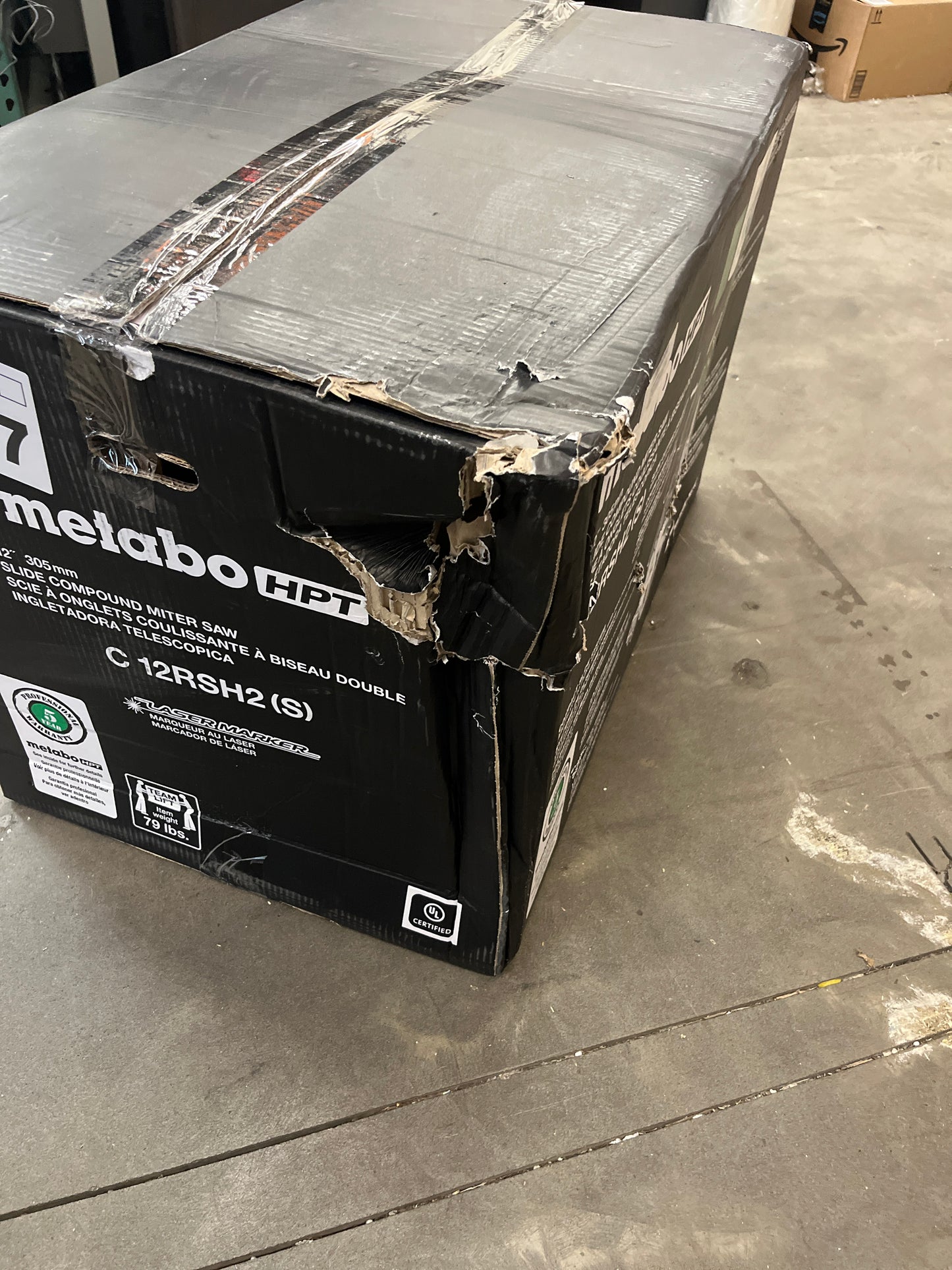 Metabo HPT Sliding Compound Miter Saw | 12-Inch Blade | Double Bevel | Laser Marker | 15-Amp Motor | 5 Year Warranty | C12RSH2S - Retail $449