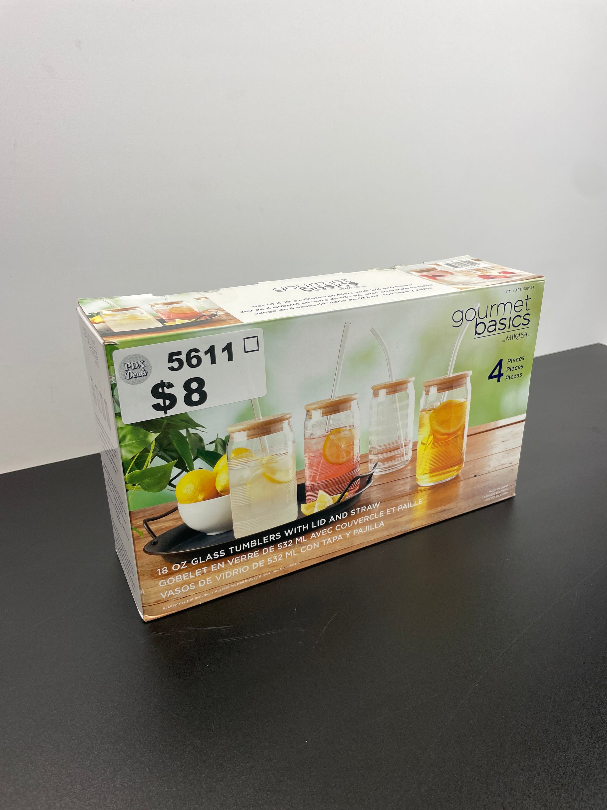 MIKASA 18OZ CAN TUMBLERS - Retail $12