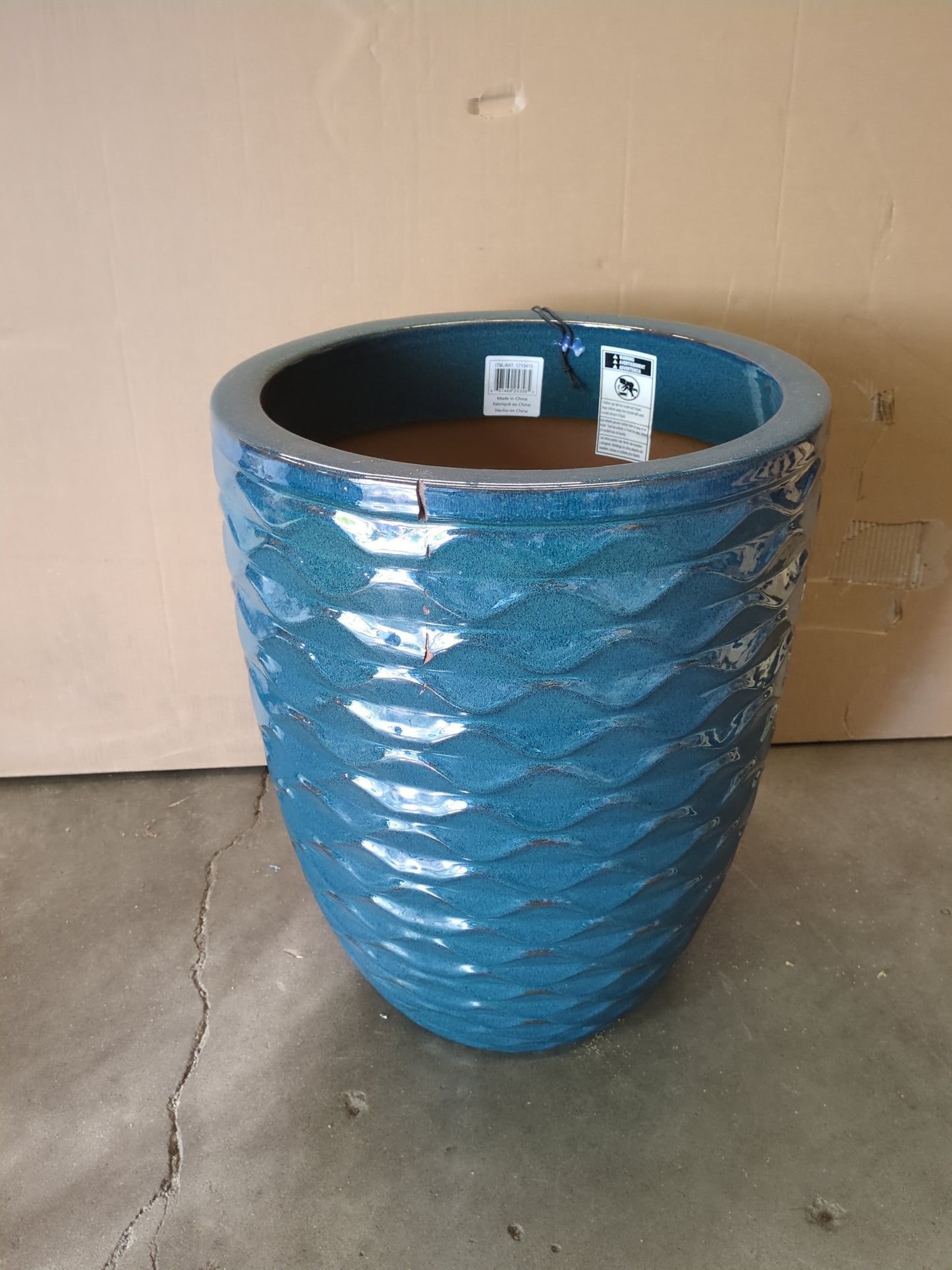 Ceramic Planter (Blue)