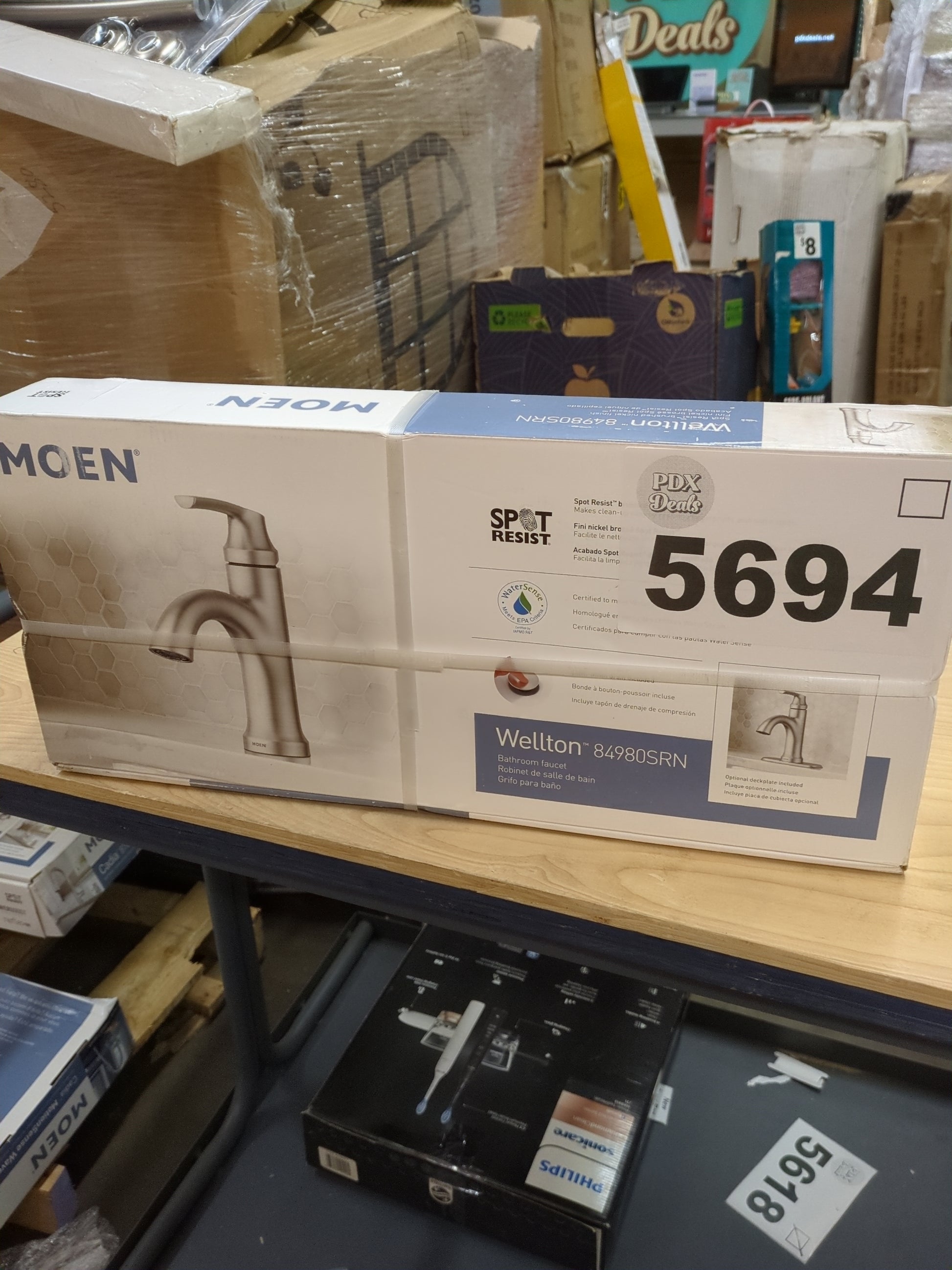 MOEN WELLTON BATH FAUCET - Retail $59