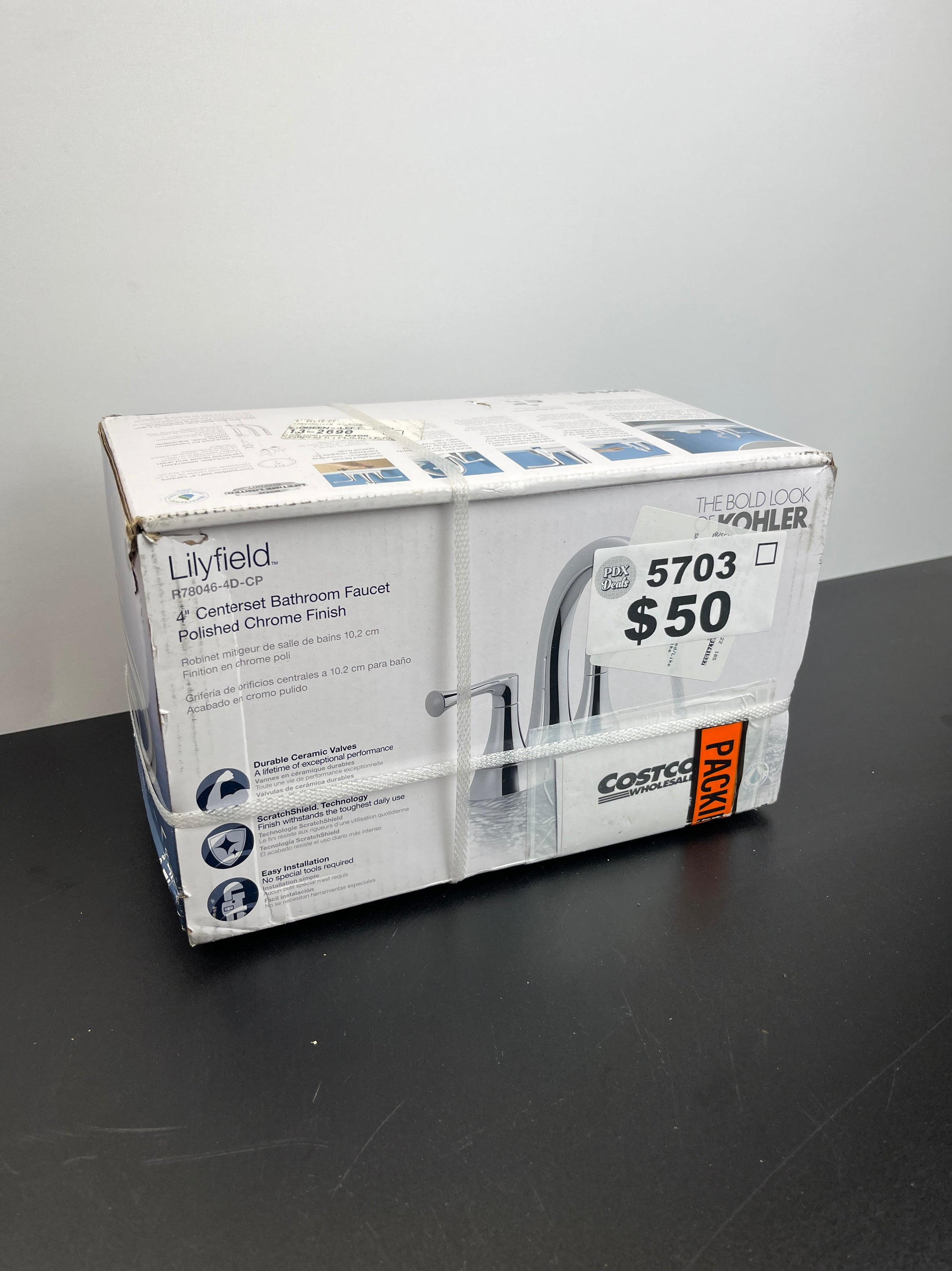 KOHLER LILYFIELD CENTRSET - Retail $89