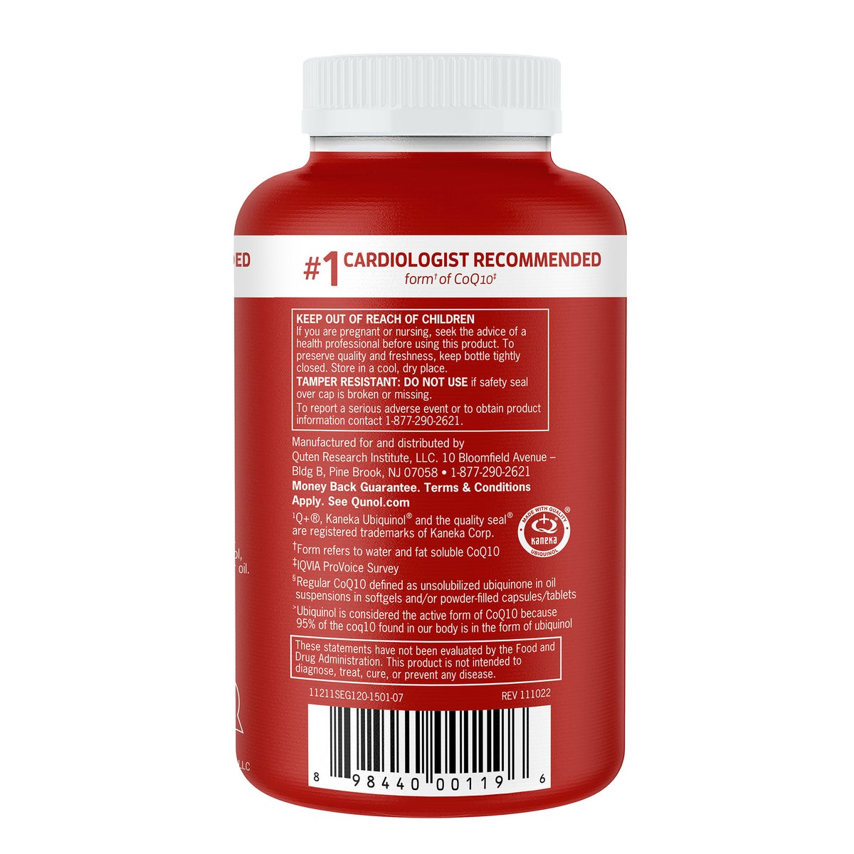 NEW - Qunol Mega CoQ10 Ubiquinol 100 mg., 120 Softgels