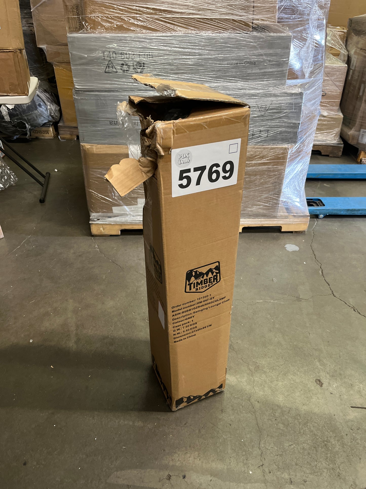 TIMBER RIDGE Hammock Camping Chair with Adjustable Backrest, Heavy Duty Folding Hammock Chair Supports 300lbs, Portable Hammock Chair for Camping, Travelling and Patio, Grey - Retail $97