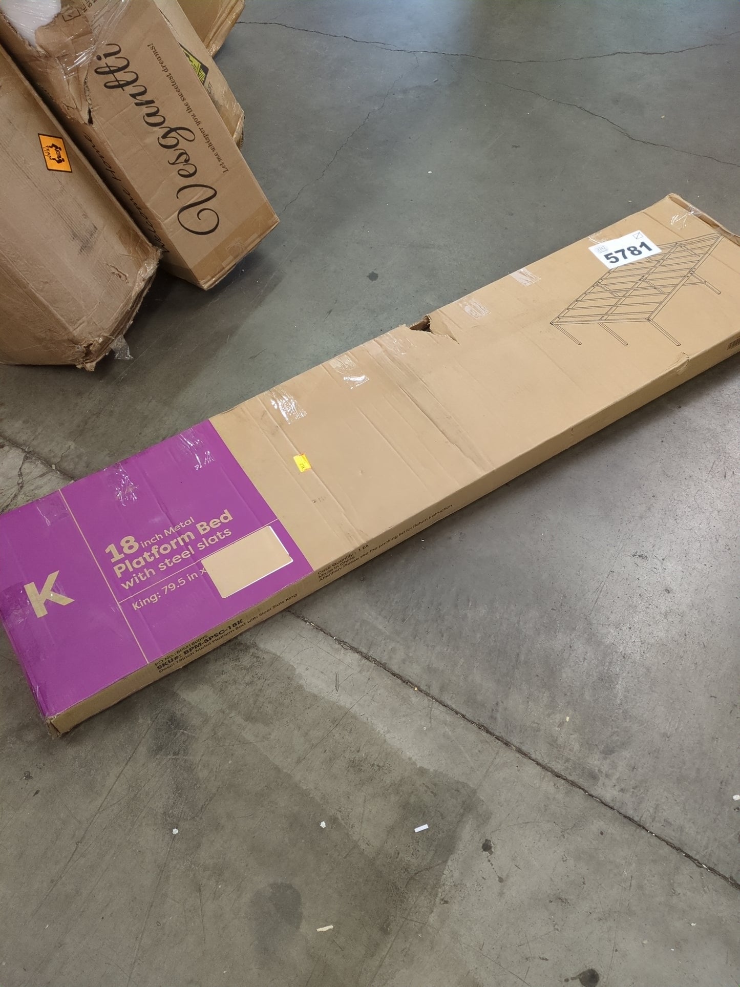 Vehowy Full Size Bed Frame,18 Inch Heavy Duty Platform Bed Frame with Round Corner Edge Legs/No Box Spring Needed/Noise Free/Steel Slat Support/Easy Assembly - Retail $68