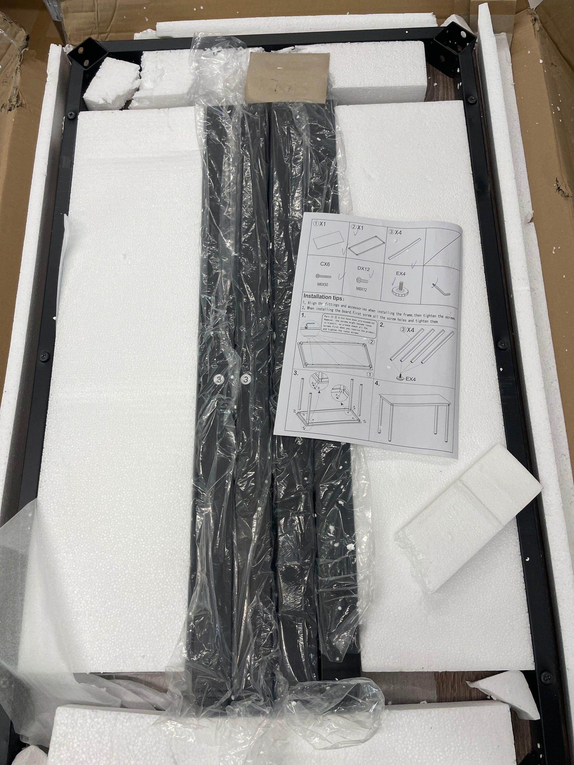 Anivia Small Computer Desk 39.37â€ Writing Table Wooden Desk Home Office Desk with Metal Legs for Students PC Laptop Workstation, Black Oak - Retail $59