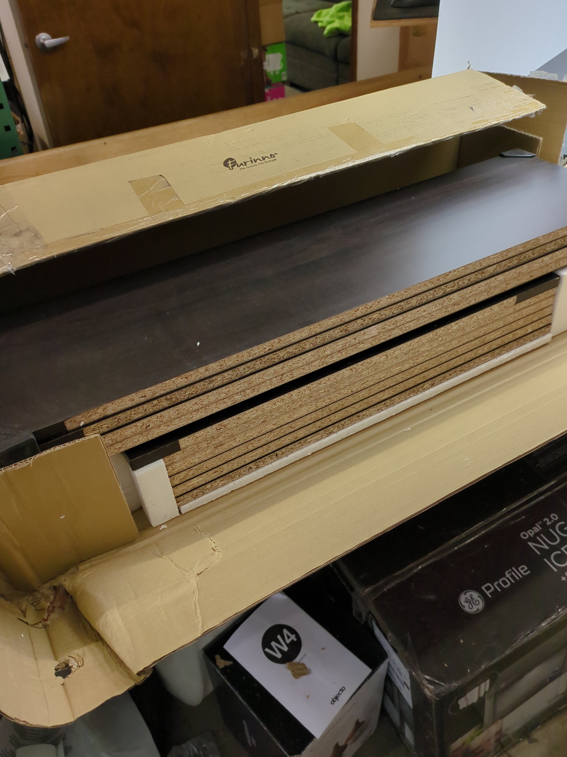 FURINNO JAYA Simply Home 5-Shelf Bookcase, 5-Tier, Espresso - Retail $53