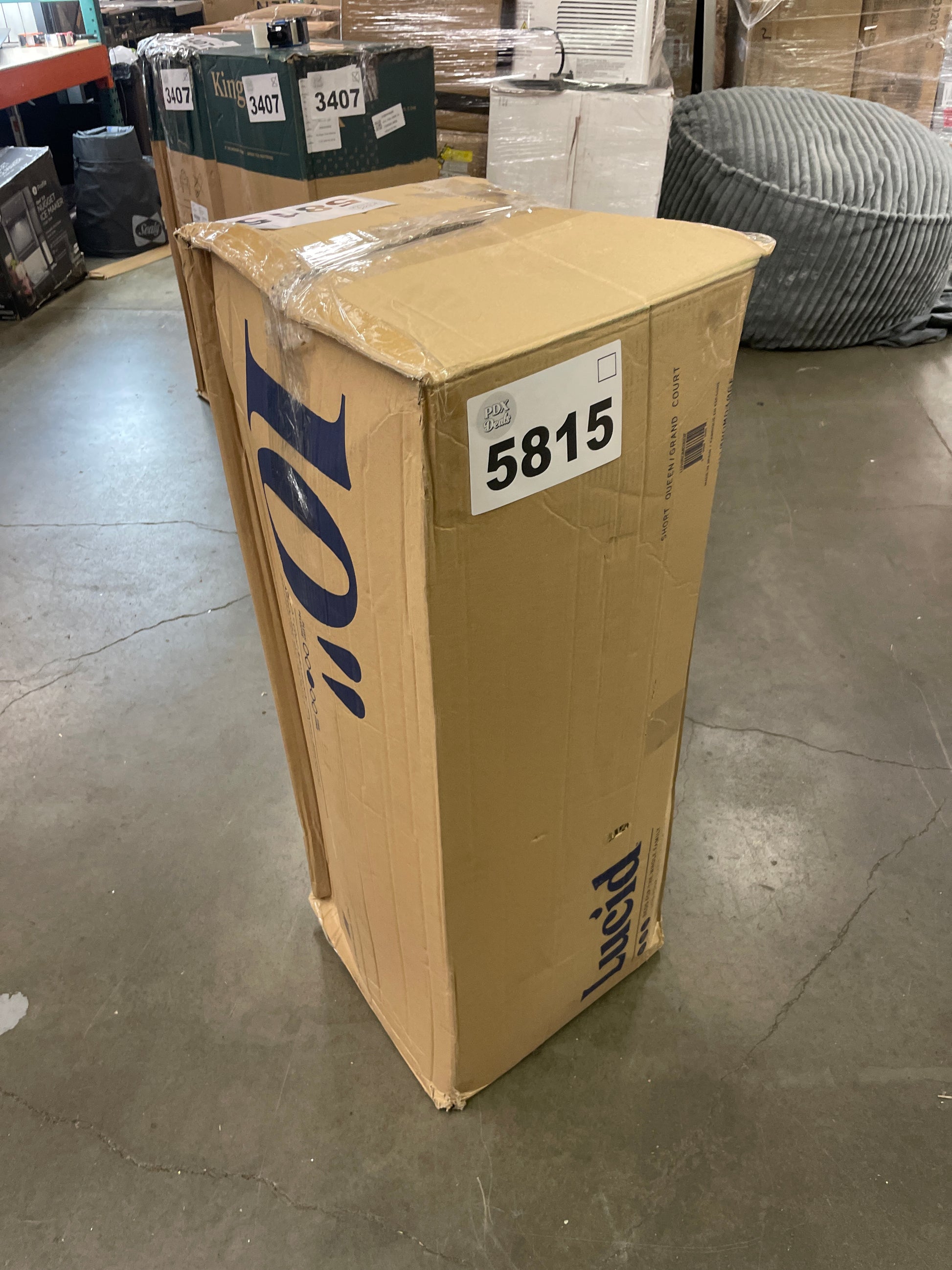 NEW - LUCID Short Queen 10 Inch Memory Foam Mattress - RV Trailer & Camper Mattress - Medium Feel - Bamboo Charcoal and Gel Infusion - Hypoallergenic - Bed in a Box - Temperature Regulating - Short Queen Size - Retail $339