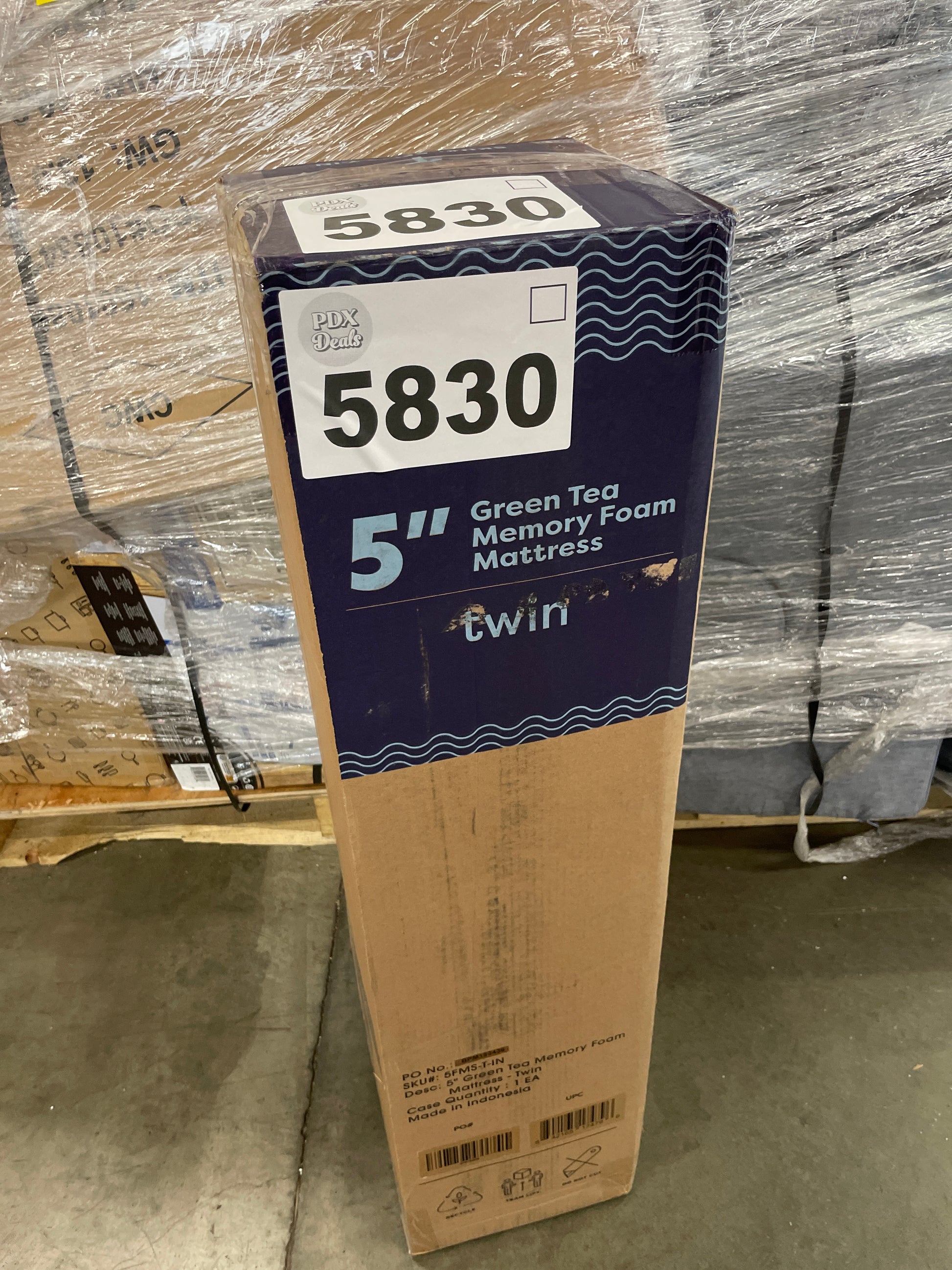 Best Price Mattress 5 Inch Twin Mattress, Green Tea Memory Foam Mattress for Kids and Adults, Bunk Bed, Trundle, Day Bed Compatible, Medium Firm Mattress, Bed-in-A-Box - Retail $107