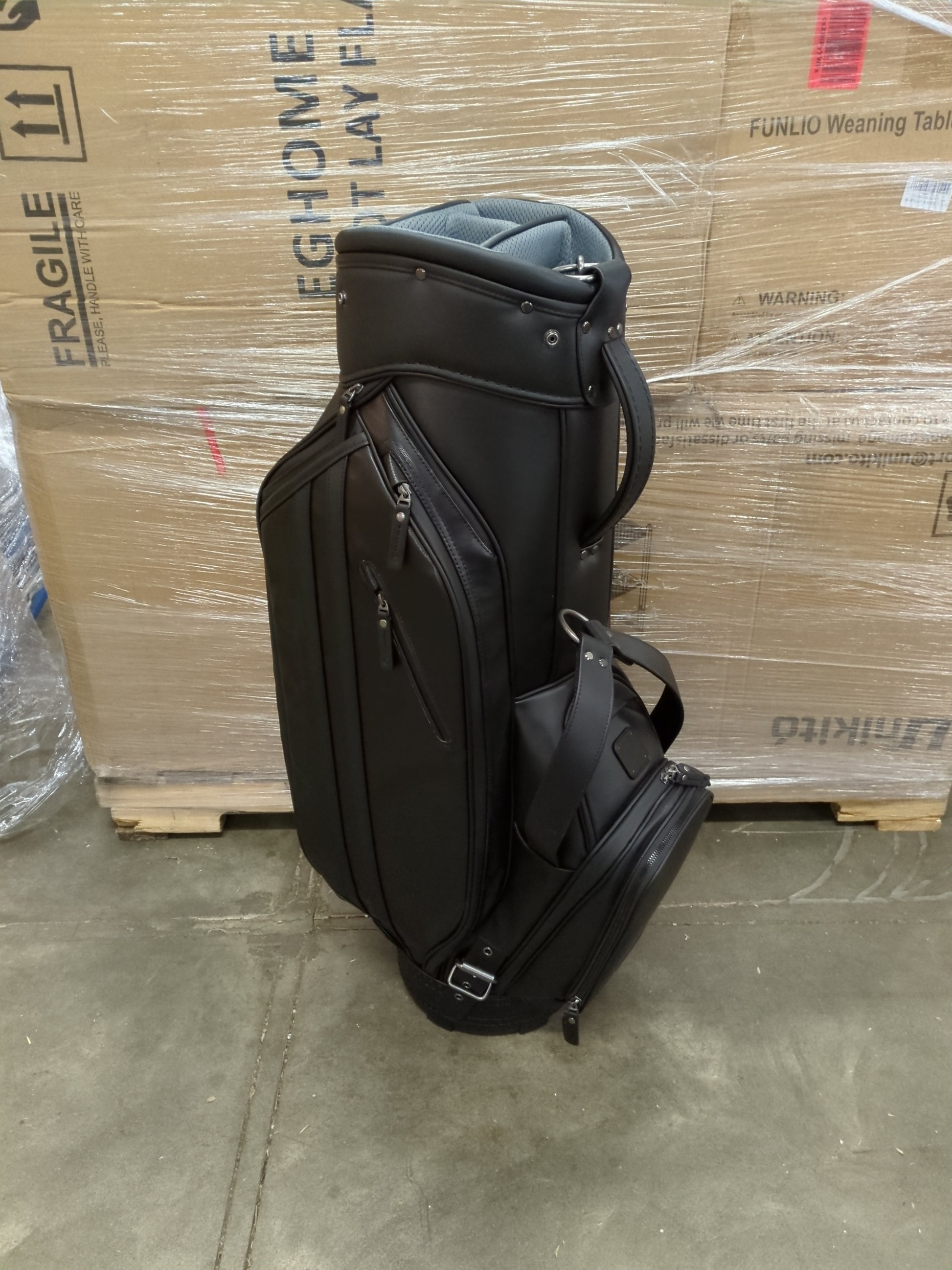 STITCH BLACK GOLFCART BAG - Retail $189