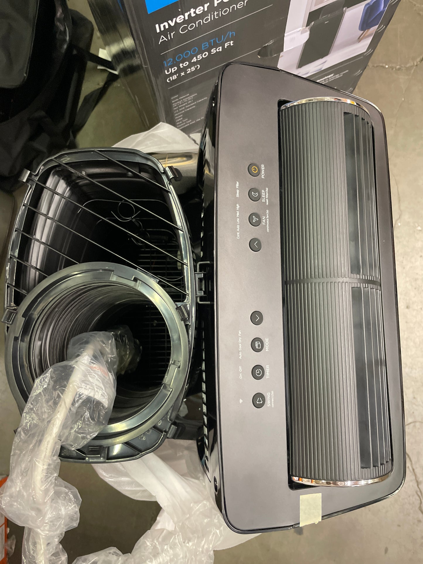 Midea Duo 12,000 BTU (10,000 BTU SACC) High Efficiency Inverter, Ultra Quiet Portable Air Conditioner, Cools up to 450 Sq. Ft., Works with Alexa/Google Assistant, Includes Remote - Retail $599