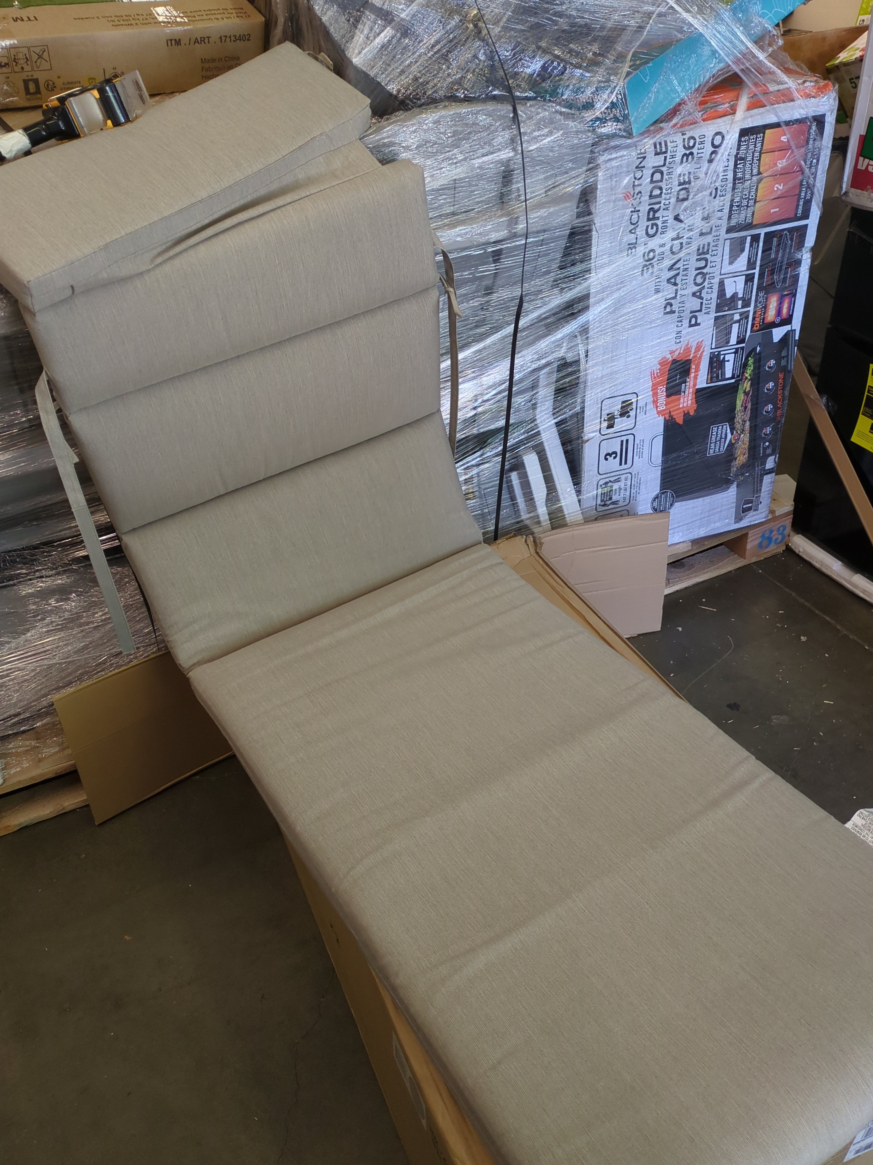 NEW - Peak Season Gray Outdoor Chaise Cushion, 2-pack – PDX Deals