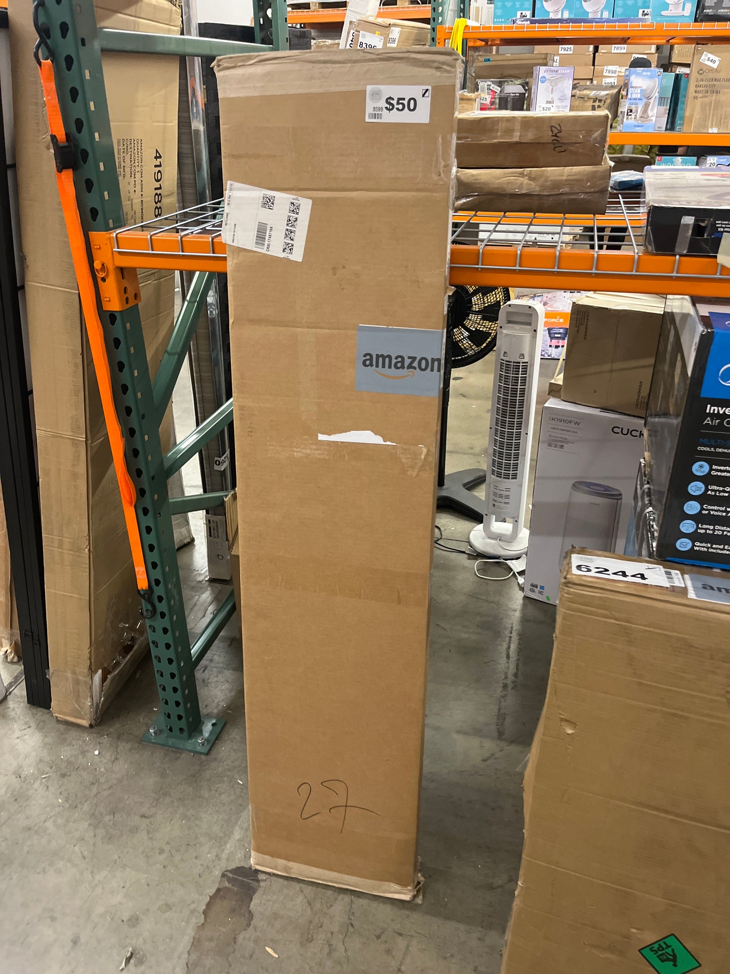 NEW - Prepac Drifted Gray 60" Contemporary Wall Mounted Coat Rack, Coat Hooks Wall Mount with 4 Shelves, Ideal for Hallway or Entryway Storage Solution, 11.5"D x 60"W x 16.5"H - Retail $99