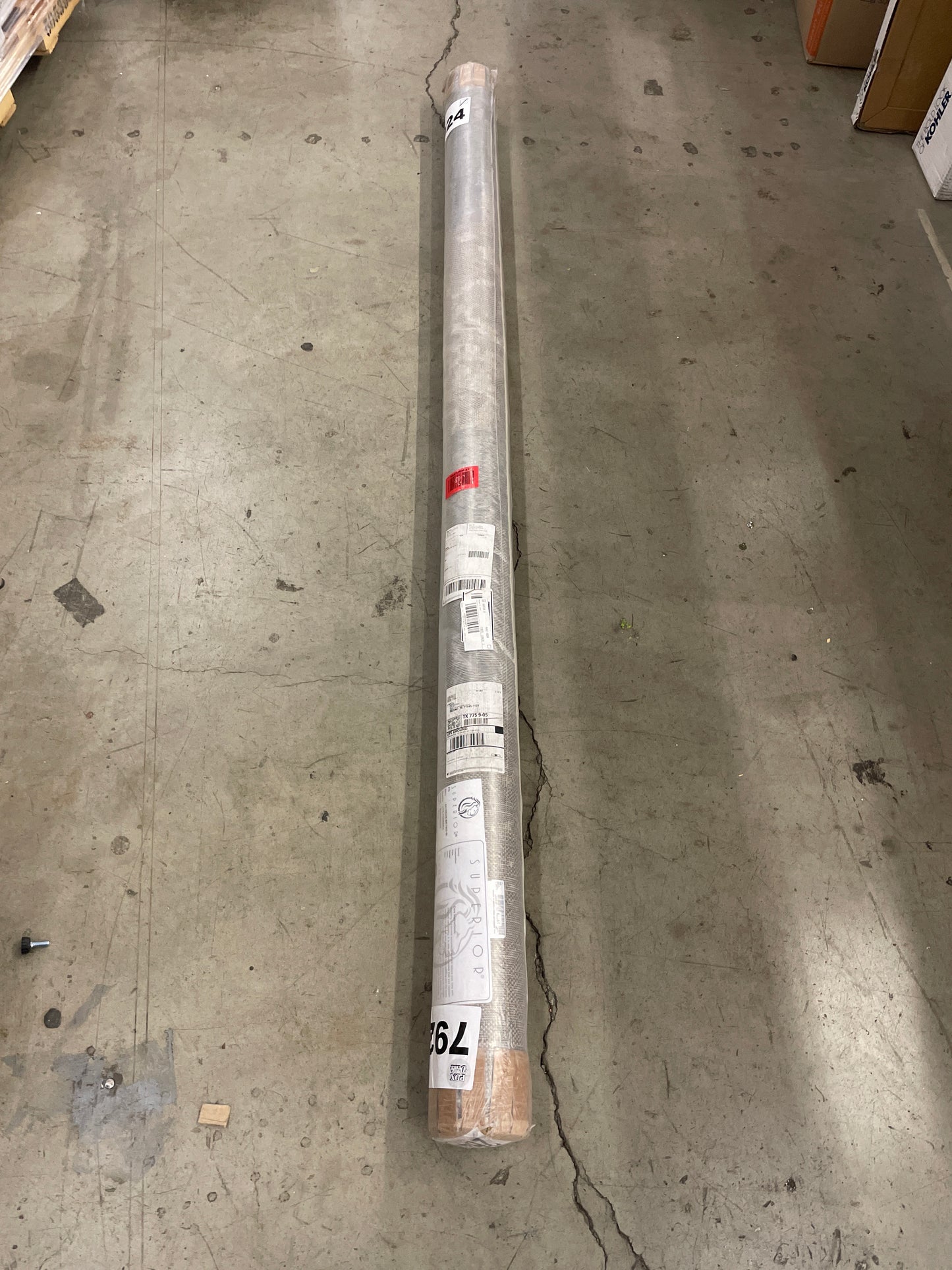 Superior Indoor Large Area Rug, Modern Abstract Style with Jute Backing, Floor Decor for Office, Living Room, Dorm, Kitchen, Dining, Entryway, Hardwood Throw, Brentwood Collection, 8' x 10', Beige - Retail $67