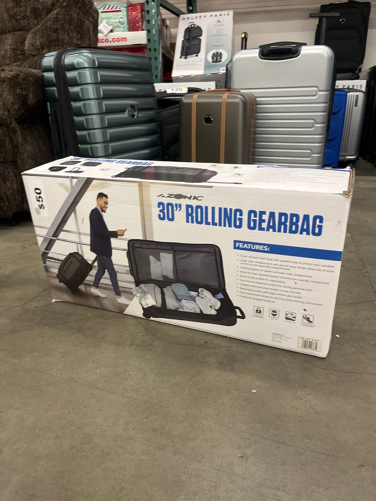 Azonic 30” Rolling Gear Bag - Retail $90